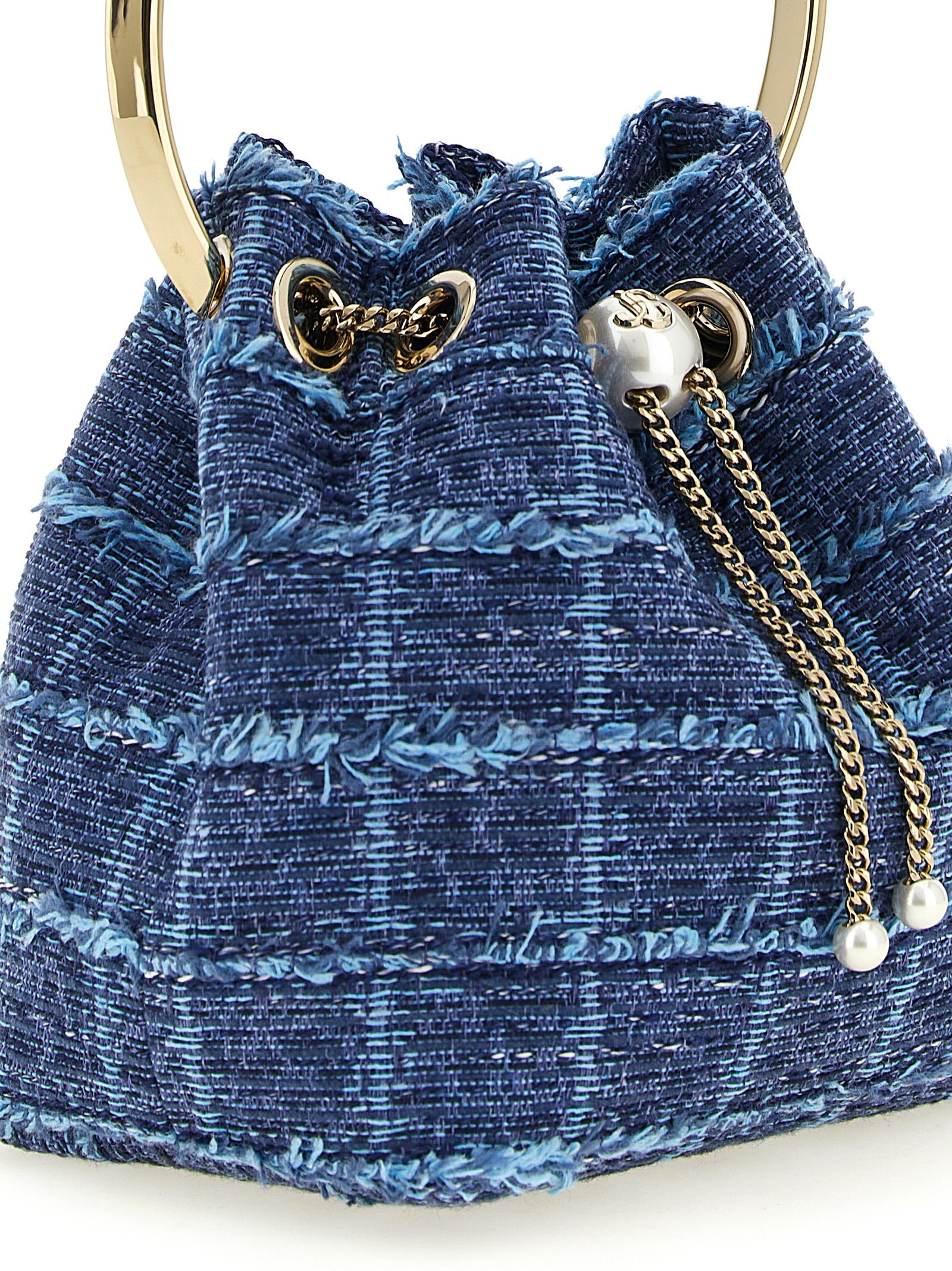 Jimmy Choo Blue Bucket Bag