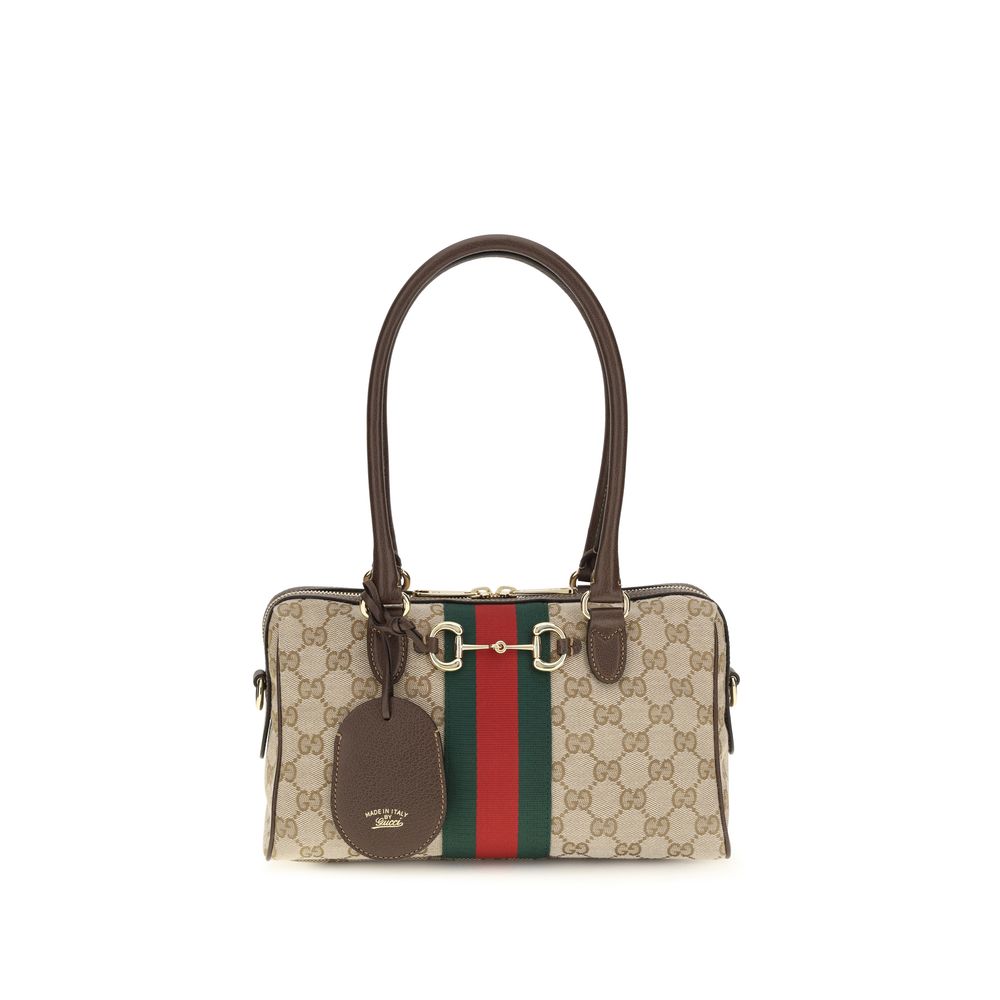 Gucci Beige Horsebit Handbag