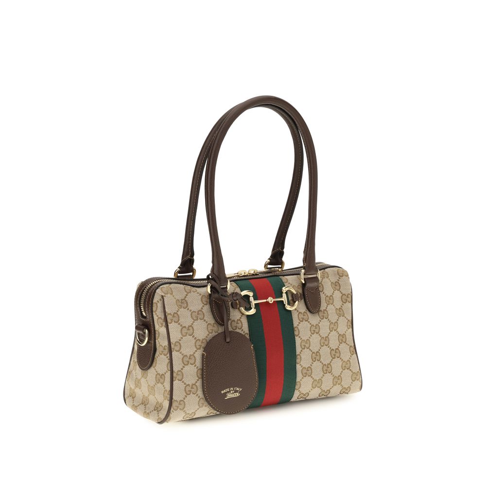 Gucci Beige Horsebit Handbag