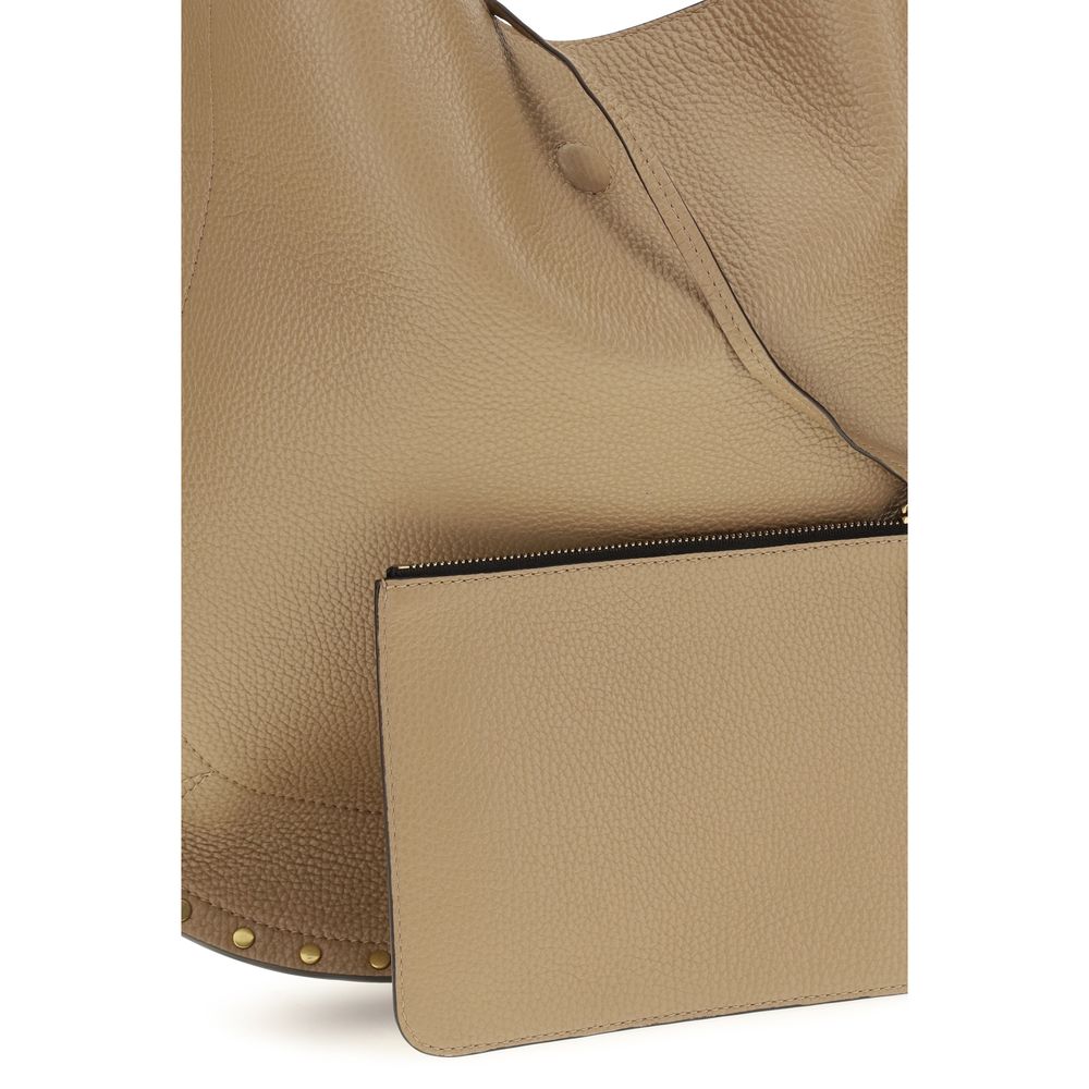 Isabel Marant Beige Oskan Hobo Bag