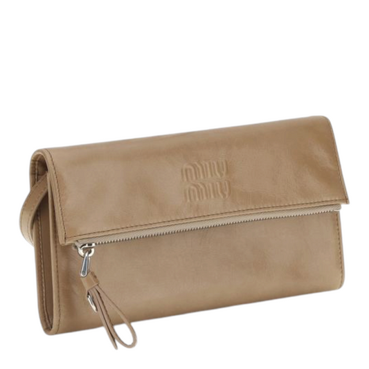 Miu Miu Clutch Bag Beige
