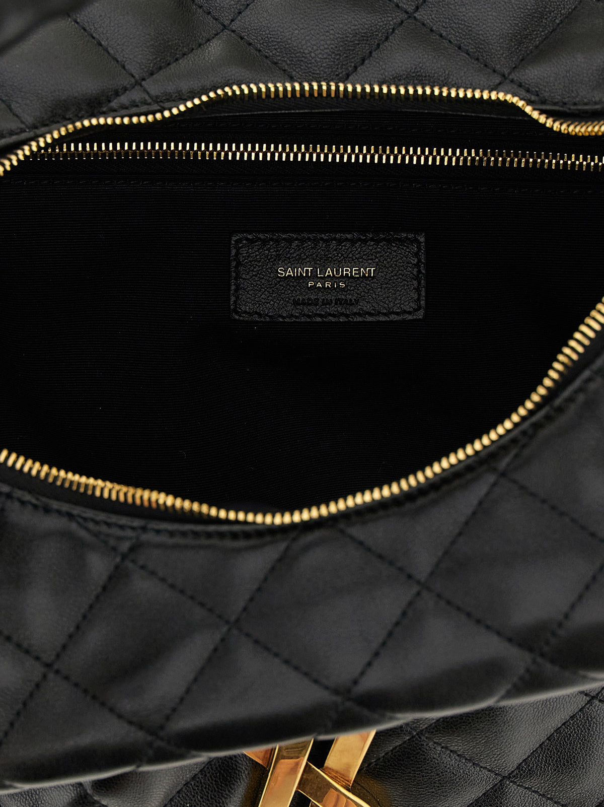 Saint Laurent Black Icare Hobo Bag