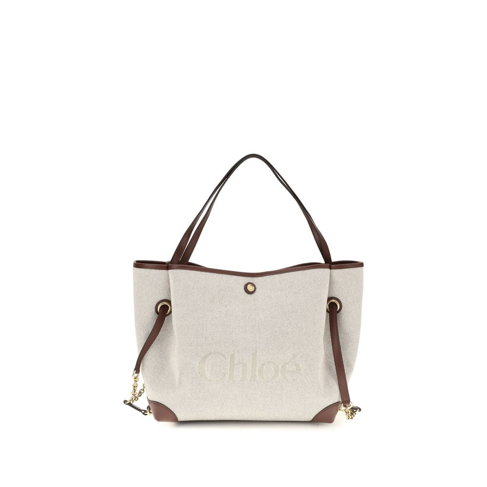 Chloé Beige Clover Tote Bag