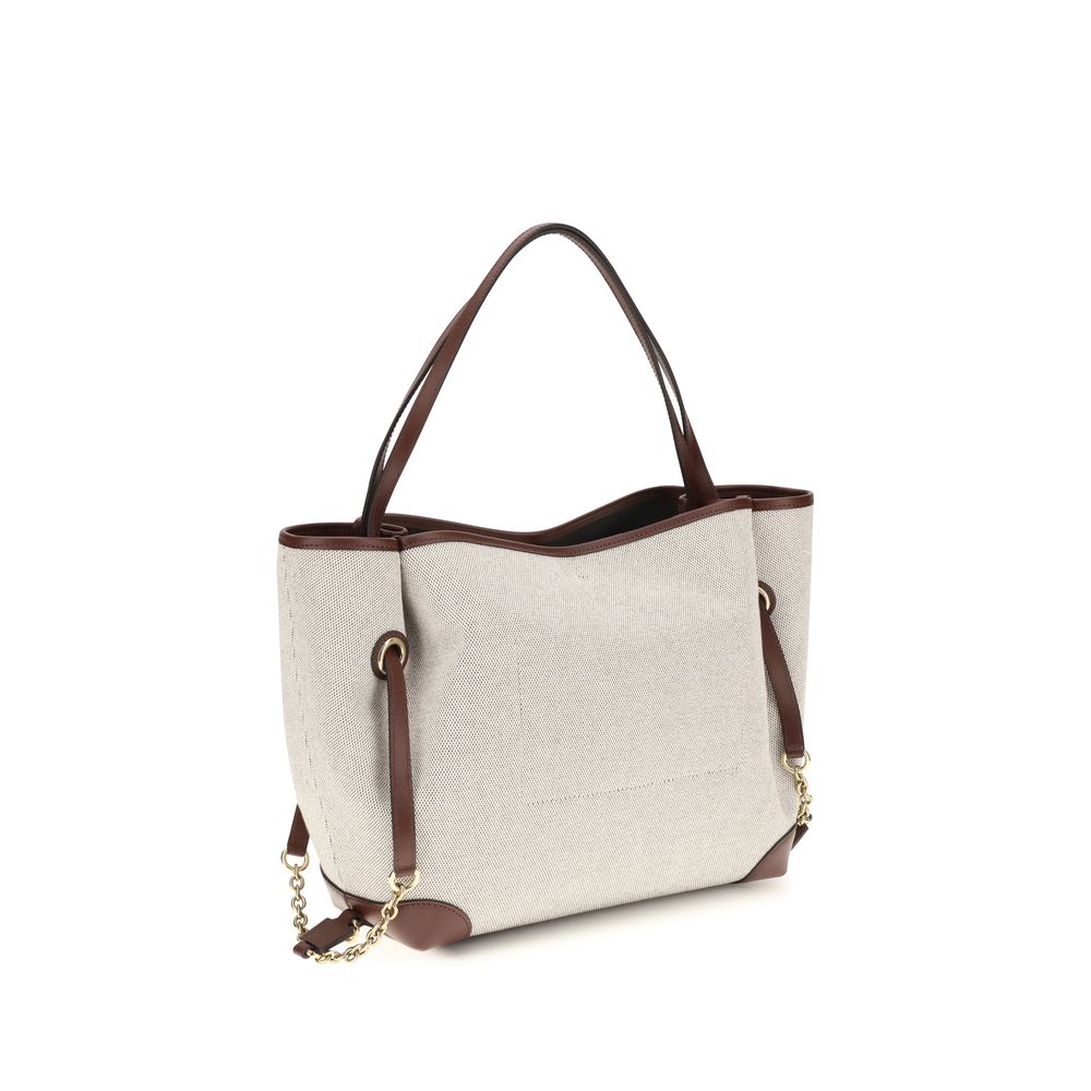 Chloé Beige Clover Tote Bag