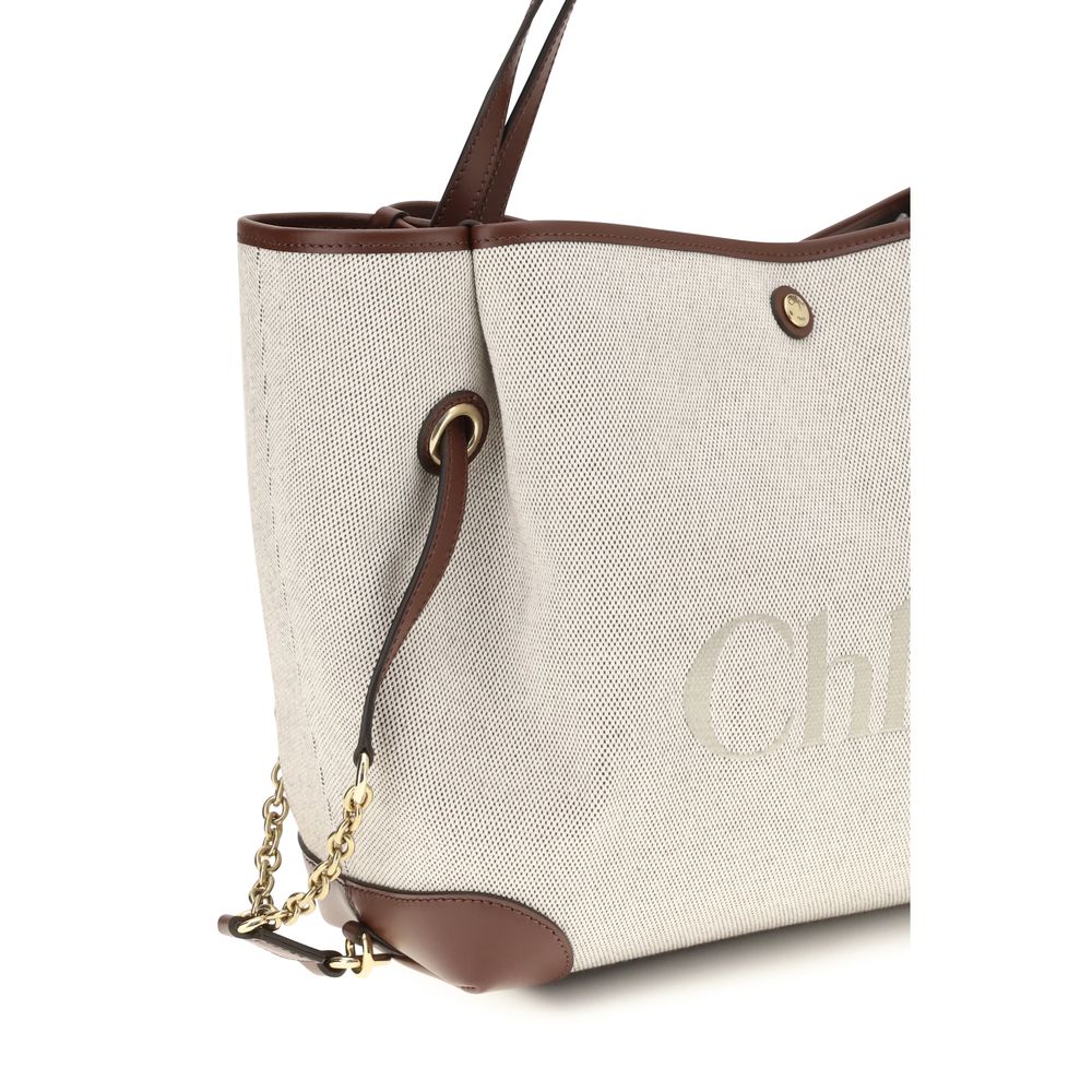 Chloé Beige Clover Tote Bag