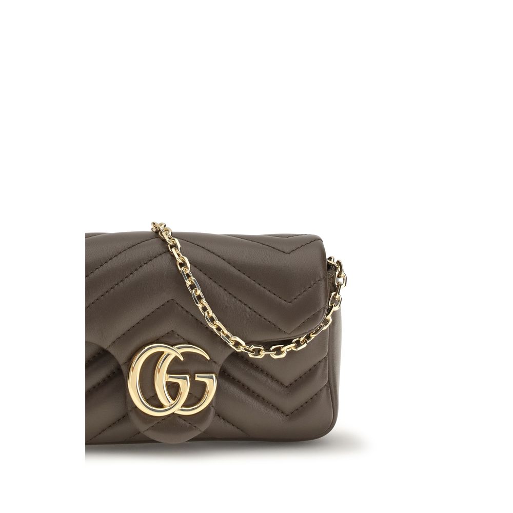 Gucci Brown GG Marmont Shoulder Bag