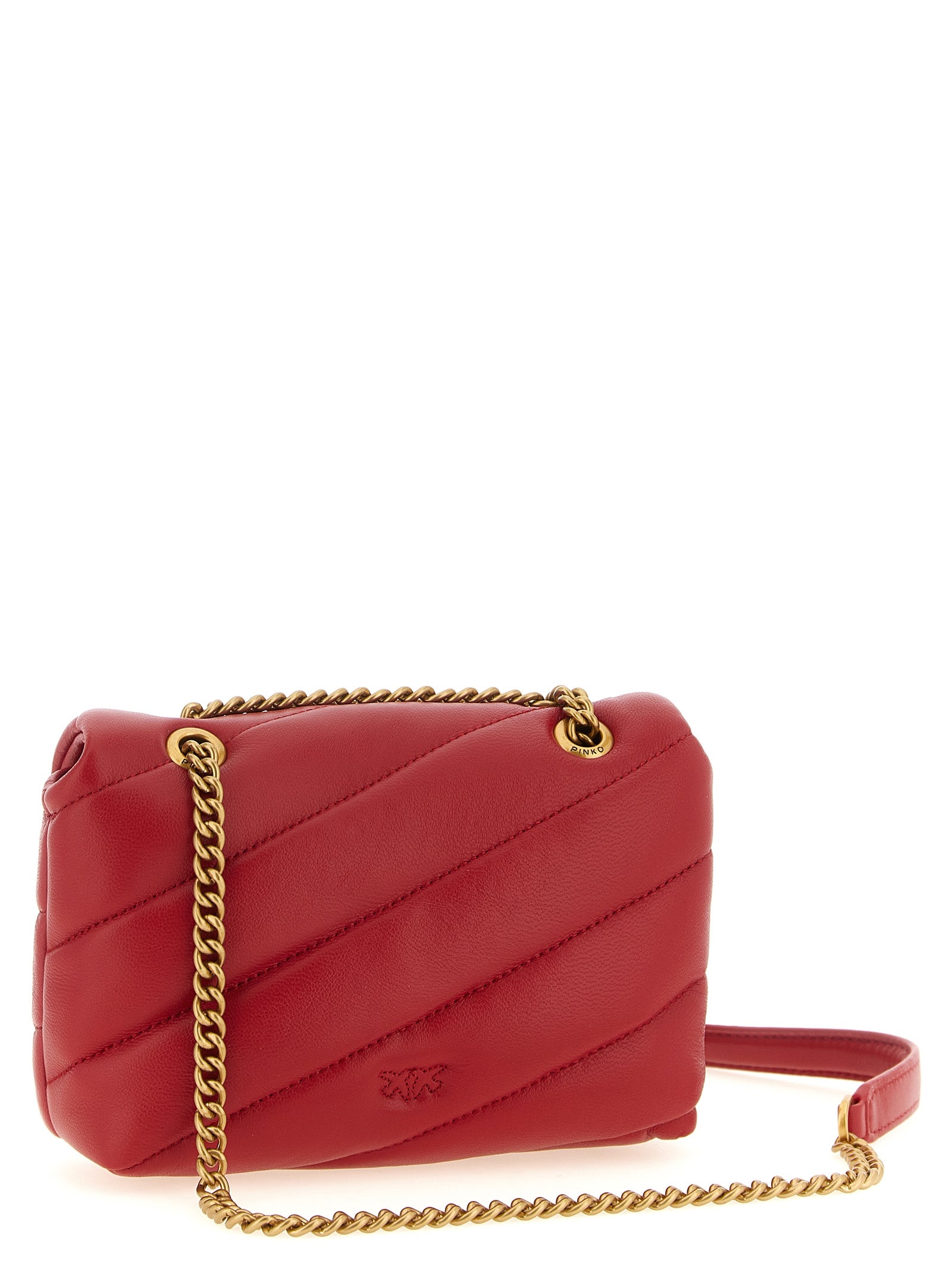 PINKO Red Baby Love Puff Crossbody Bag