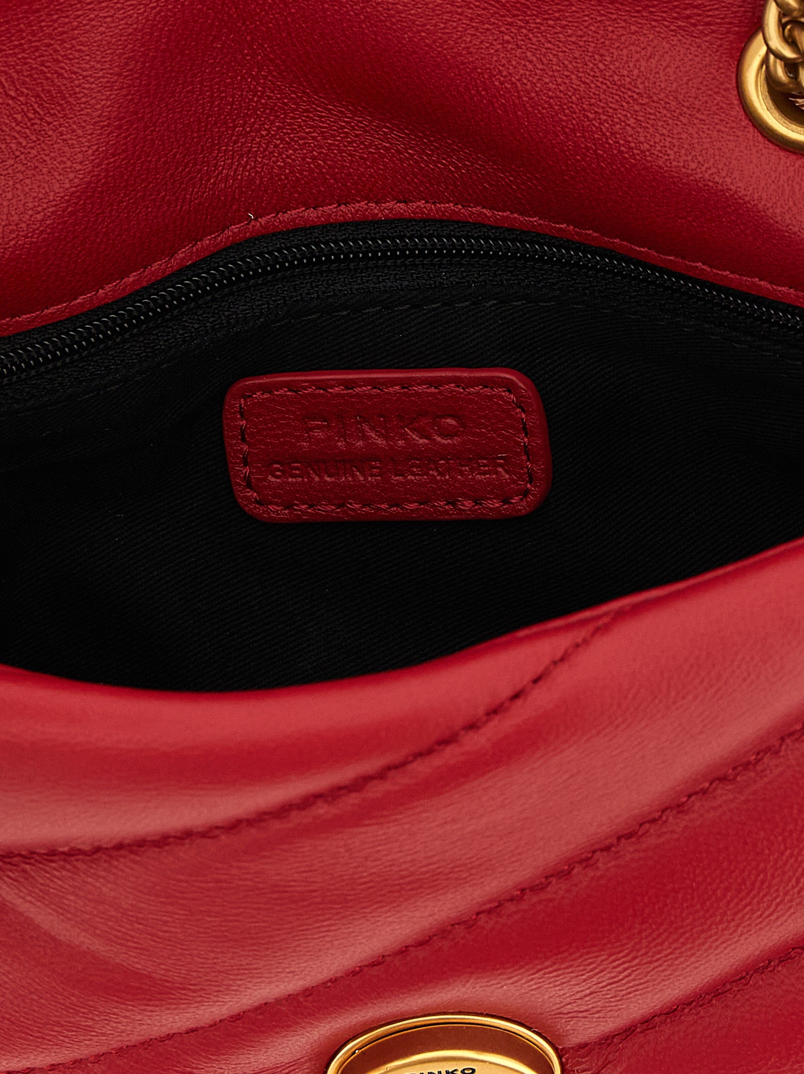 PINKO Red Baby Love Puff Crossbody Bag