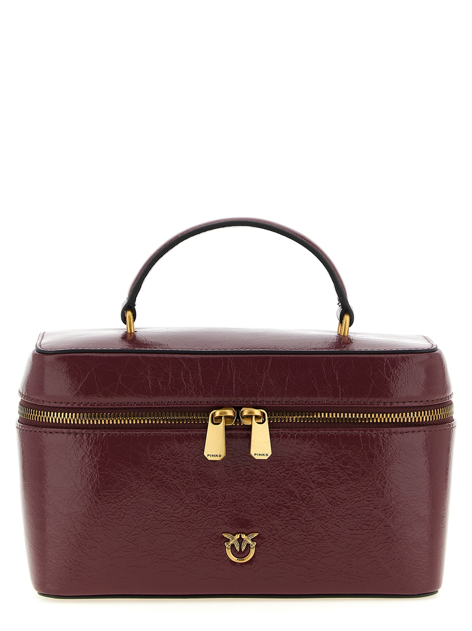 PINKO Bordeaux Love Birds Handbag