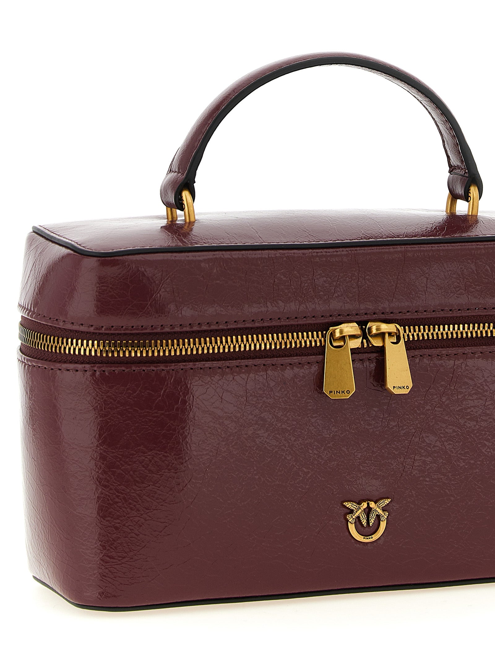 PINKO Bordeaux Love Birds Handbag