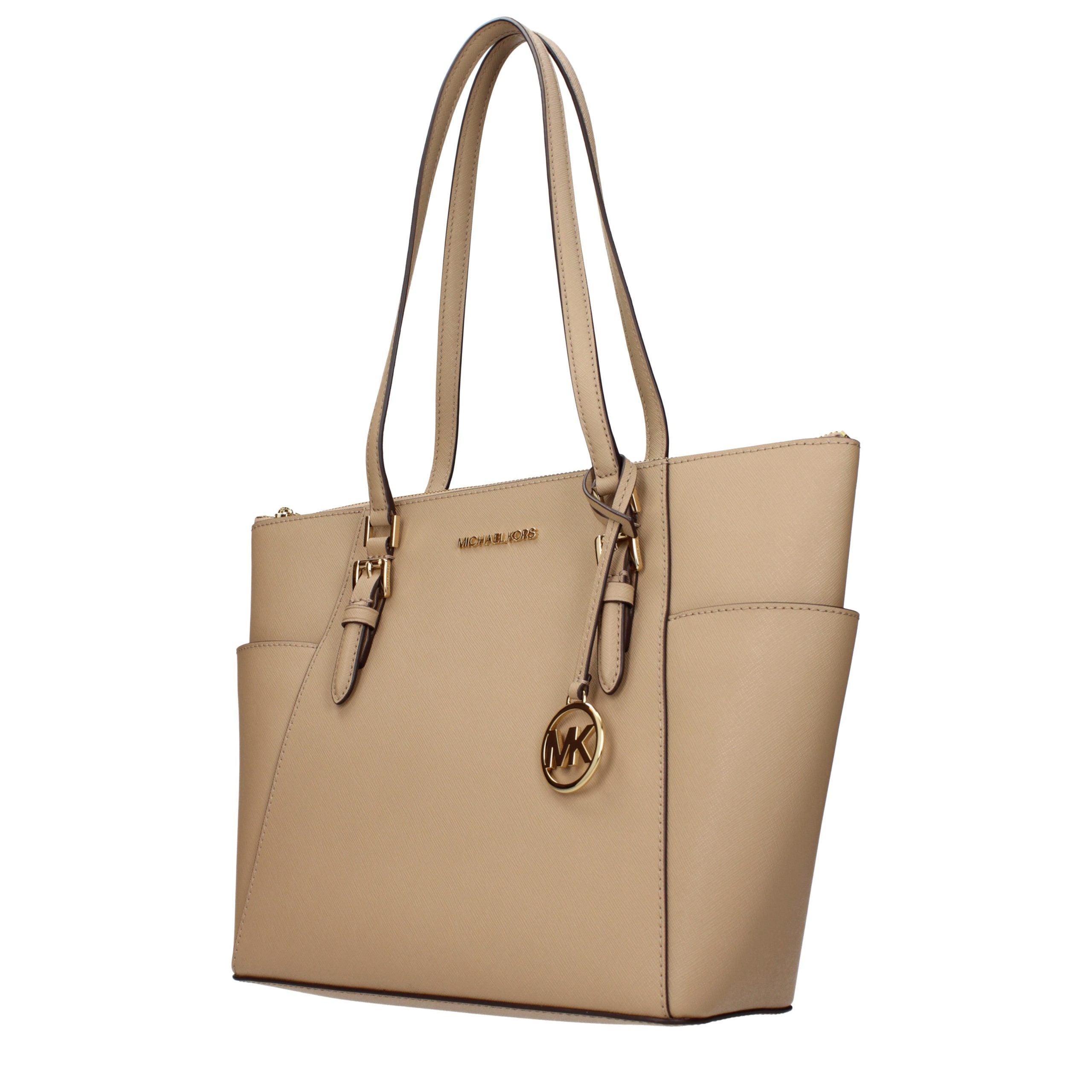 Michael Kors Beige Charlotte Tote Bag