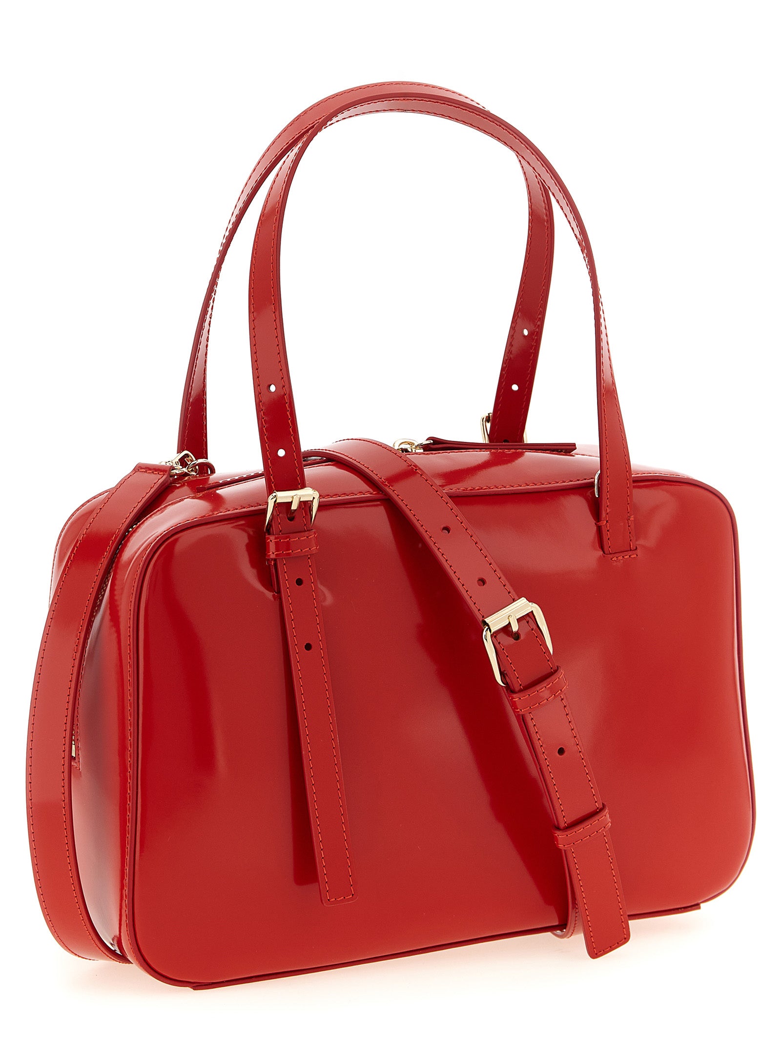 A.P.C. Red Virginie Box Handbag
