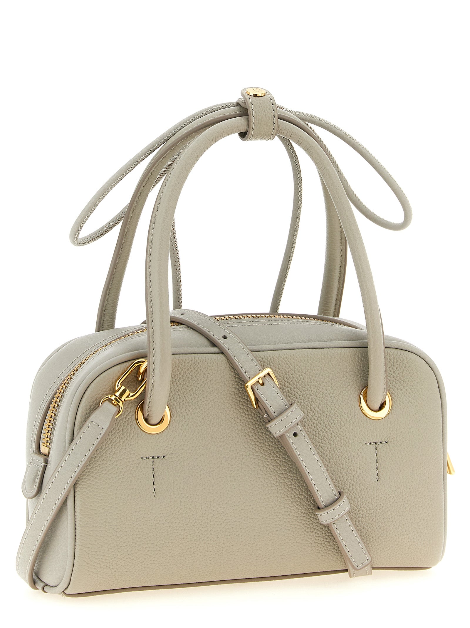 Furla Gray Poppy Mini Handbag