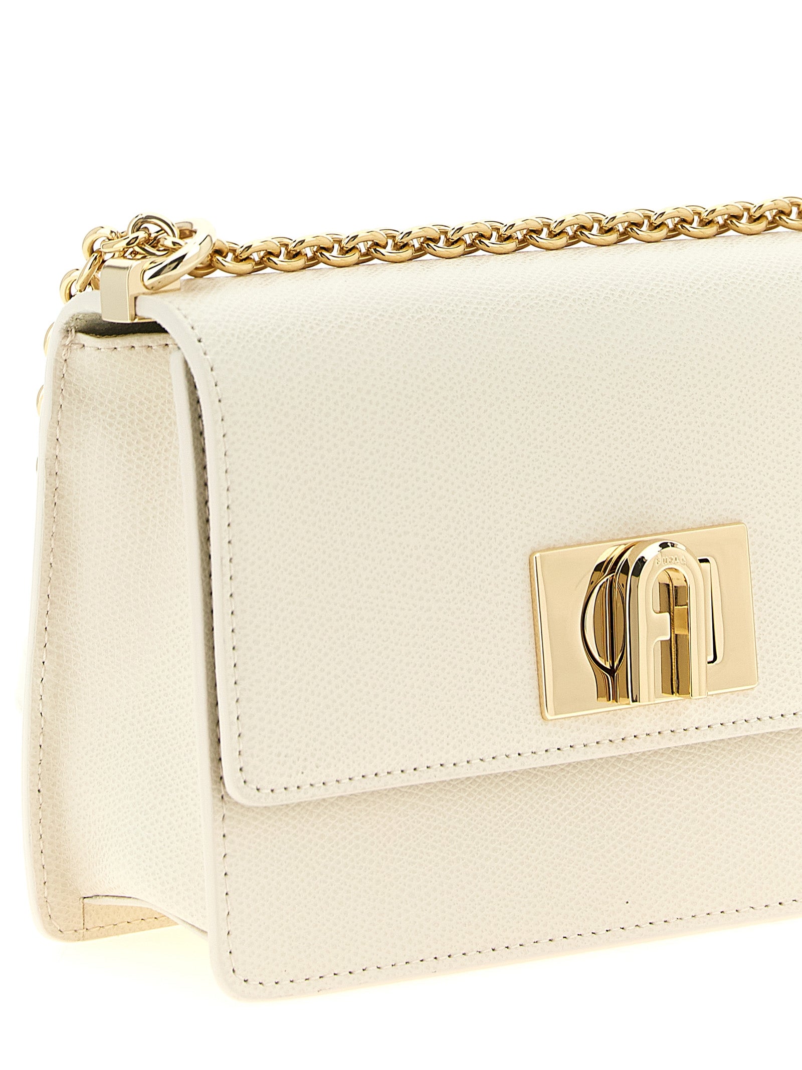 Furla White 1927 Mini Crossbody Bag