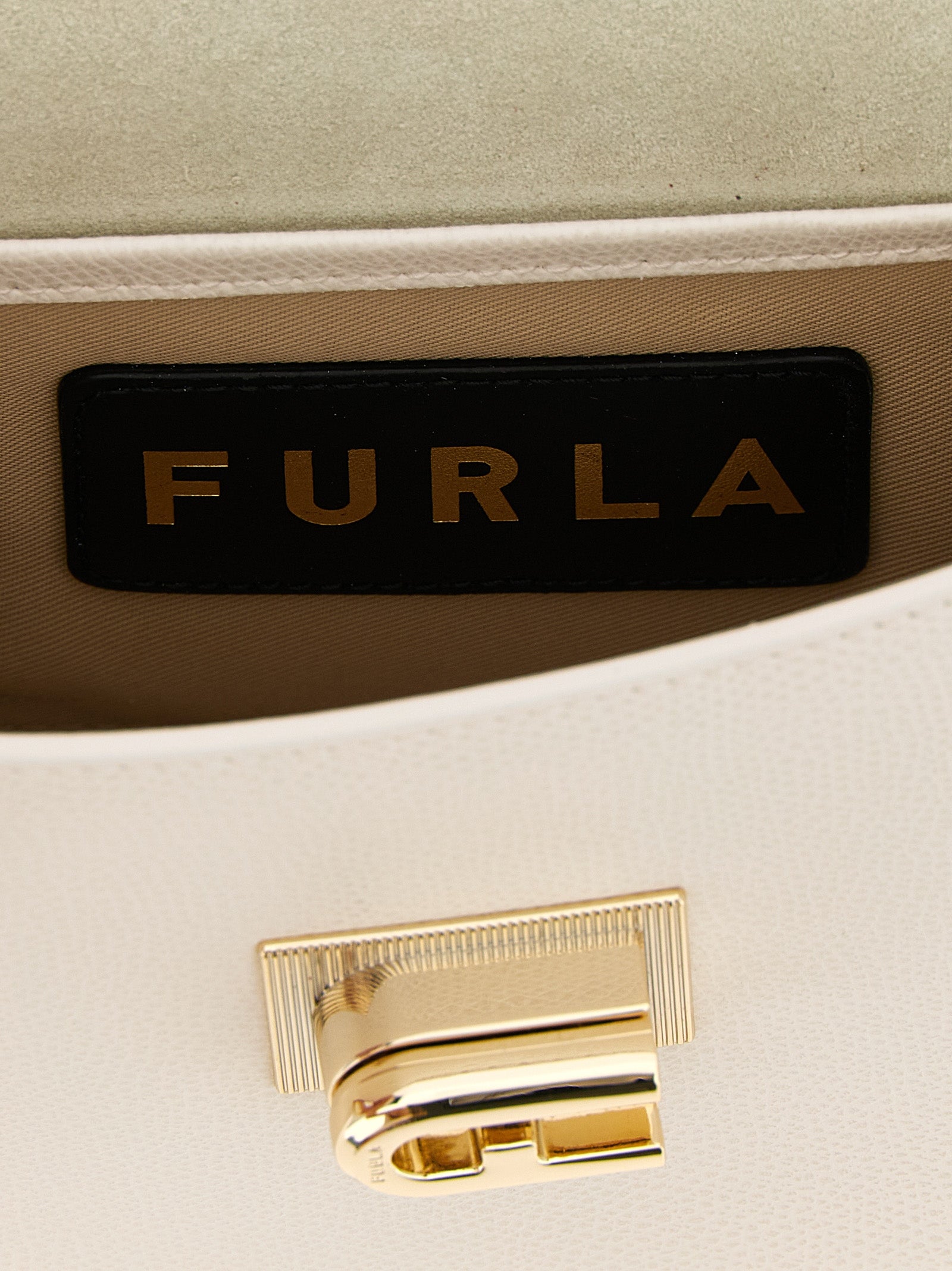 Furla White 1927 Mini Crossbody Bag