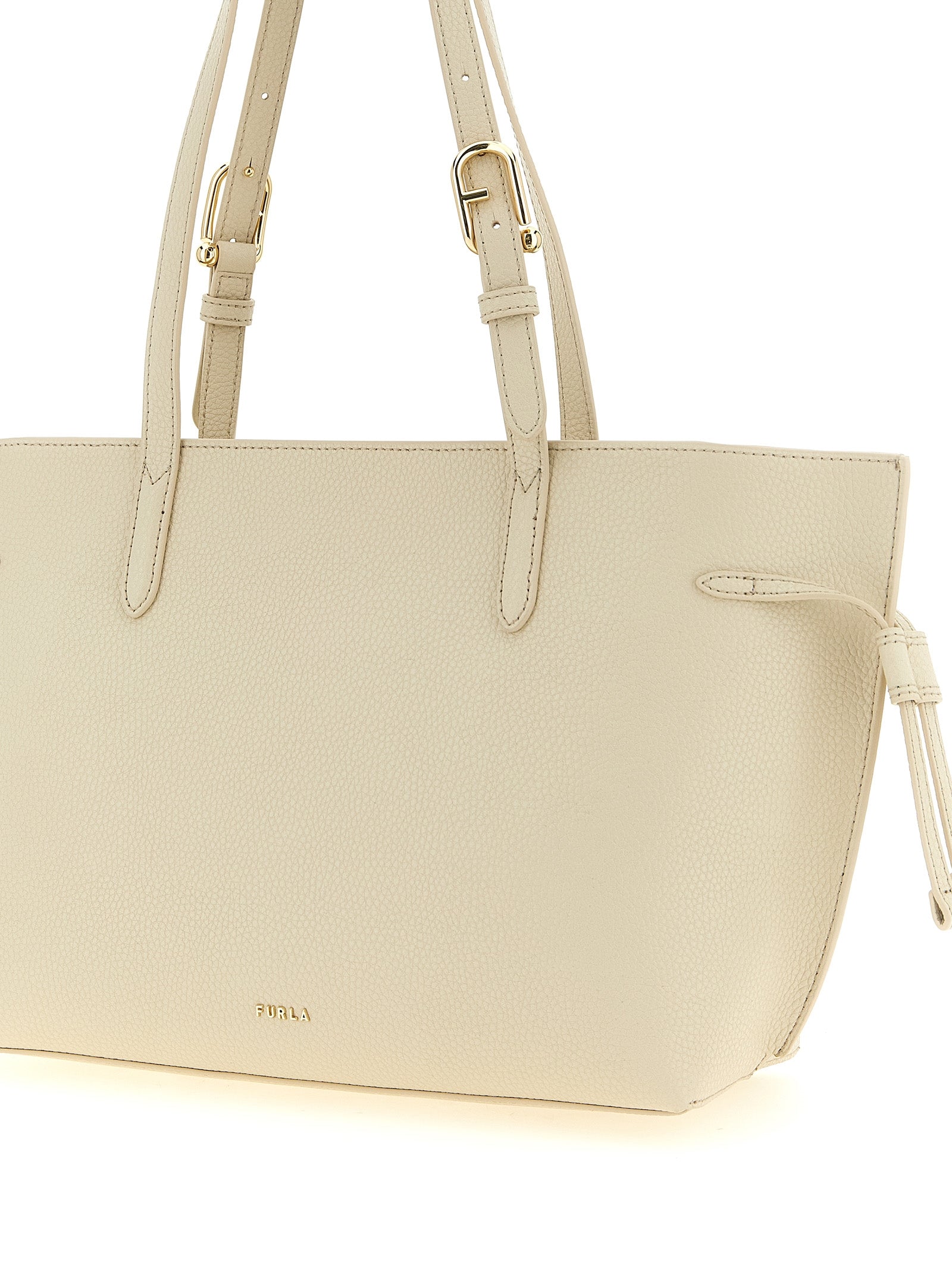 Furla White Ava M Tote Bag