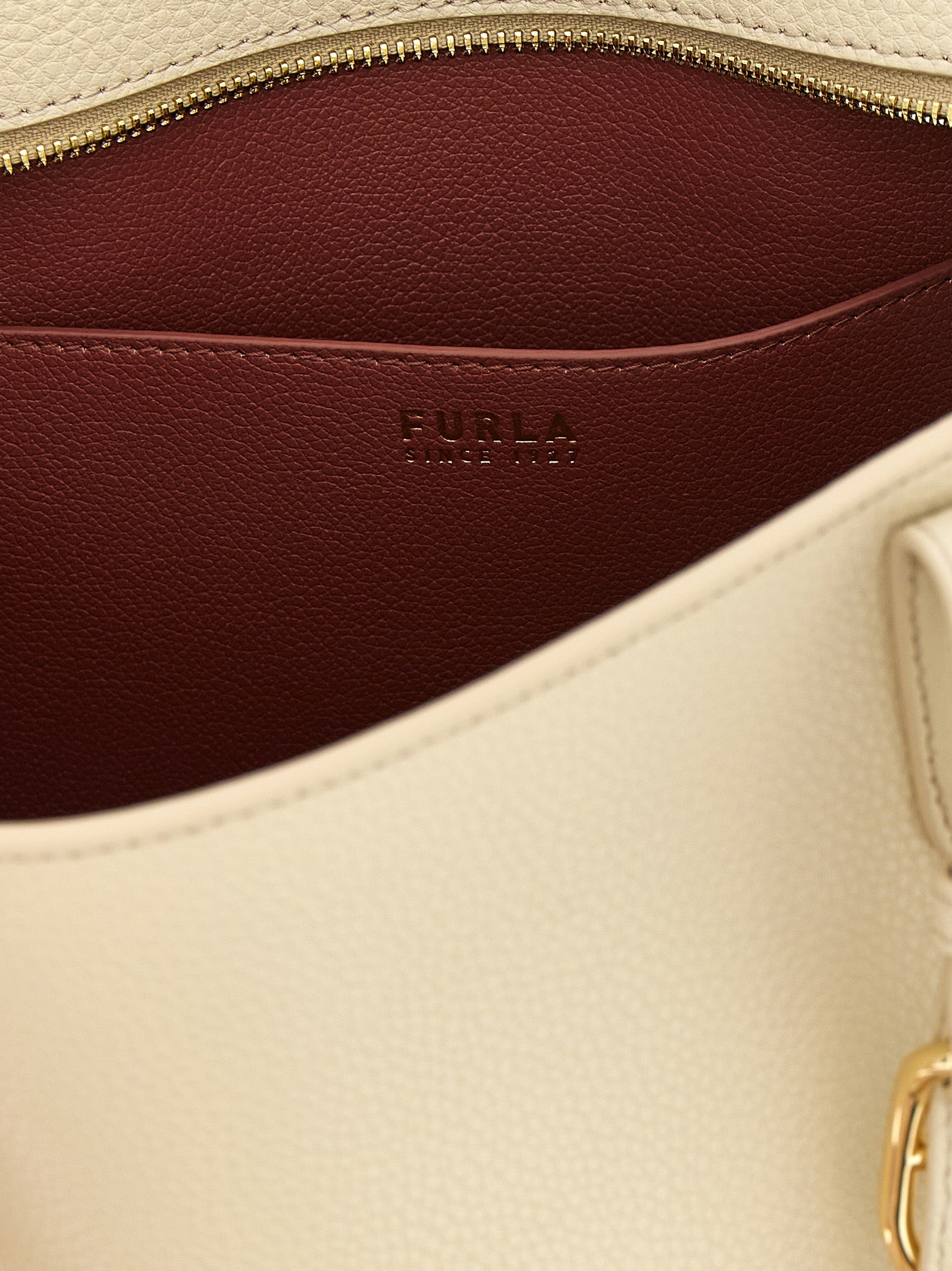 Furla White Ava M Tote Bag