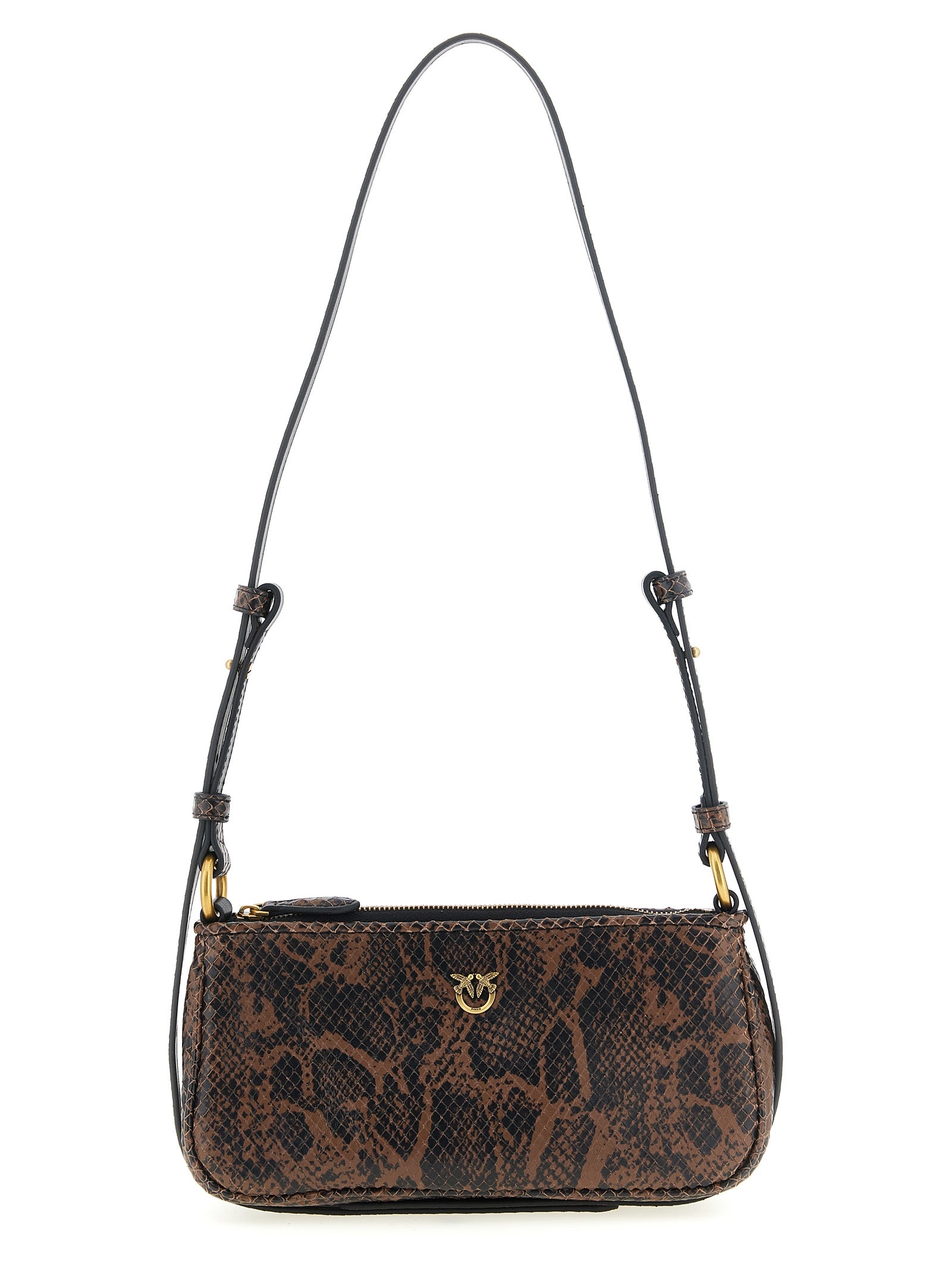 PINKO Brown Love Crossbody Bag