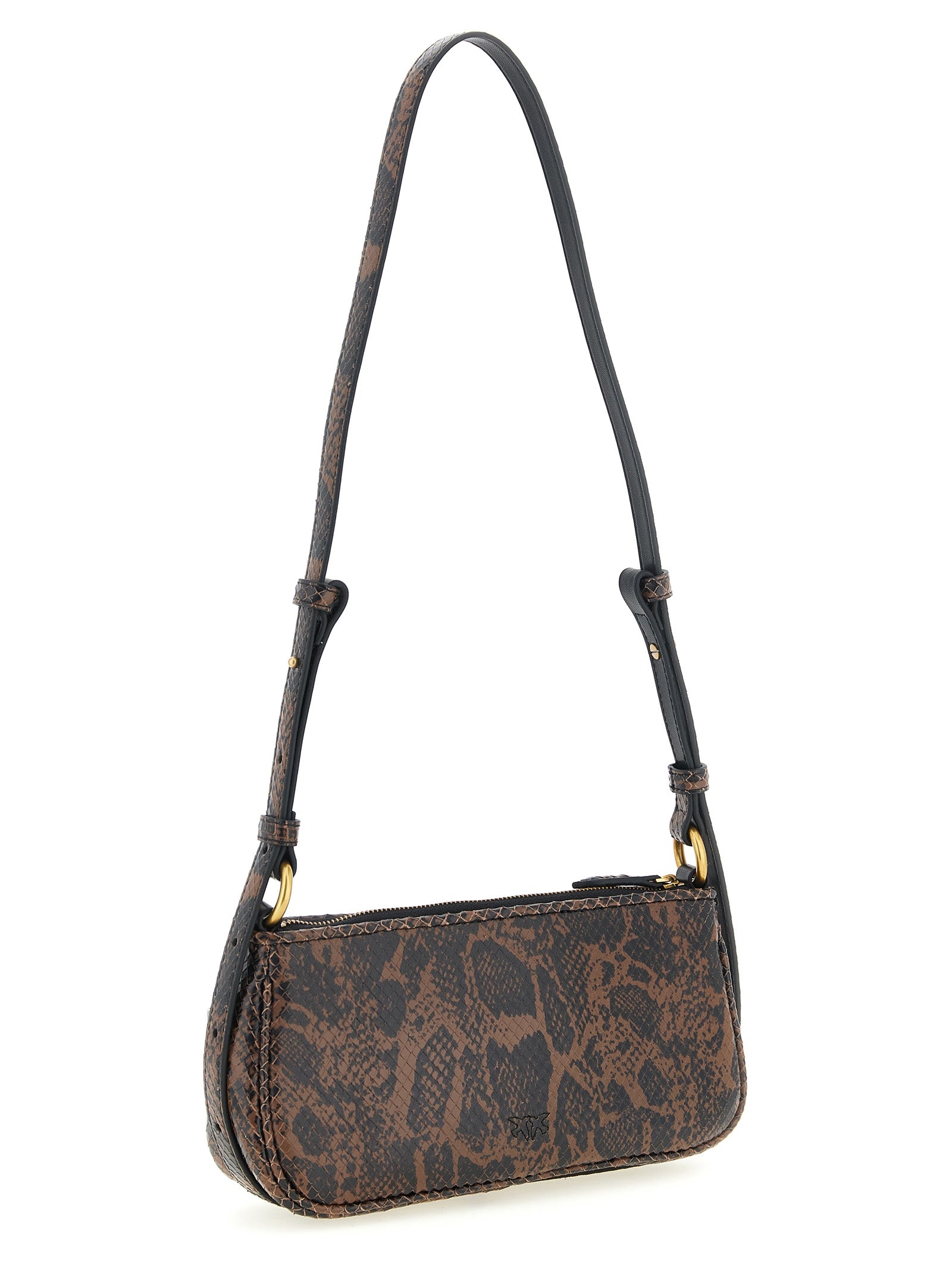 PINKO Brown Love Crossbody Bag