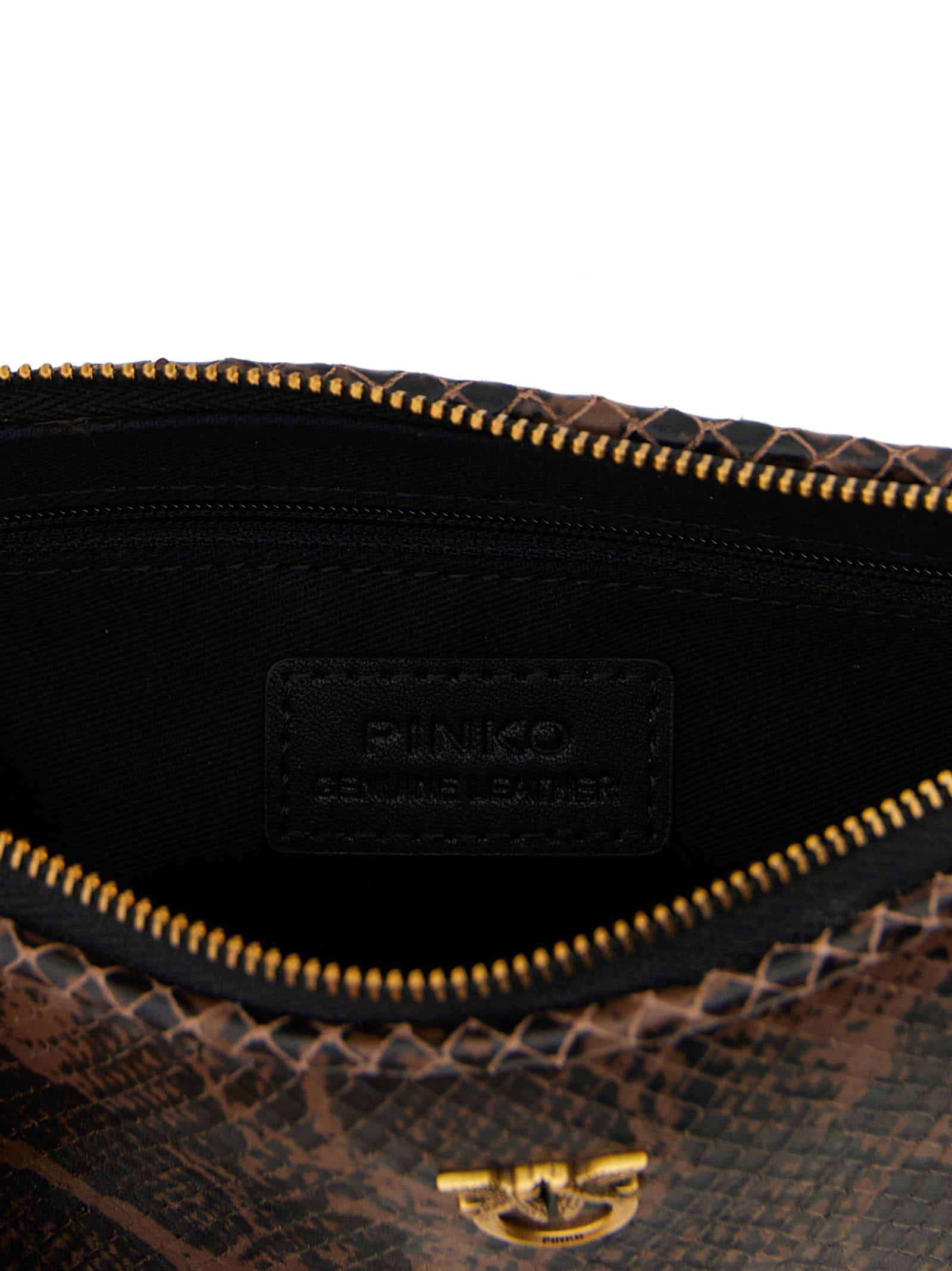 PINKO Brown Love Crossbody Bag