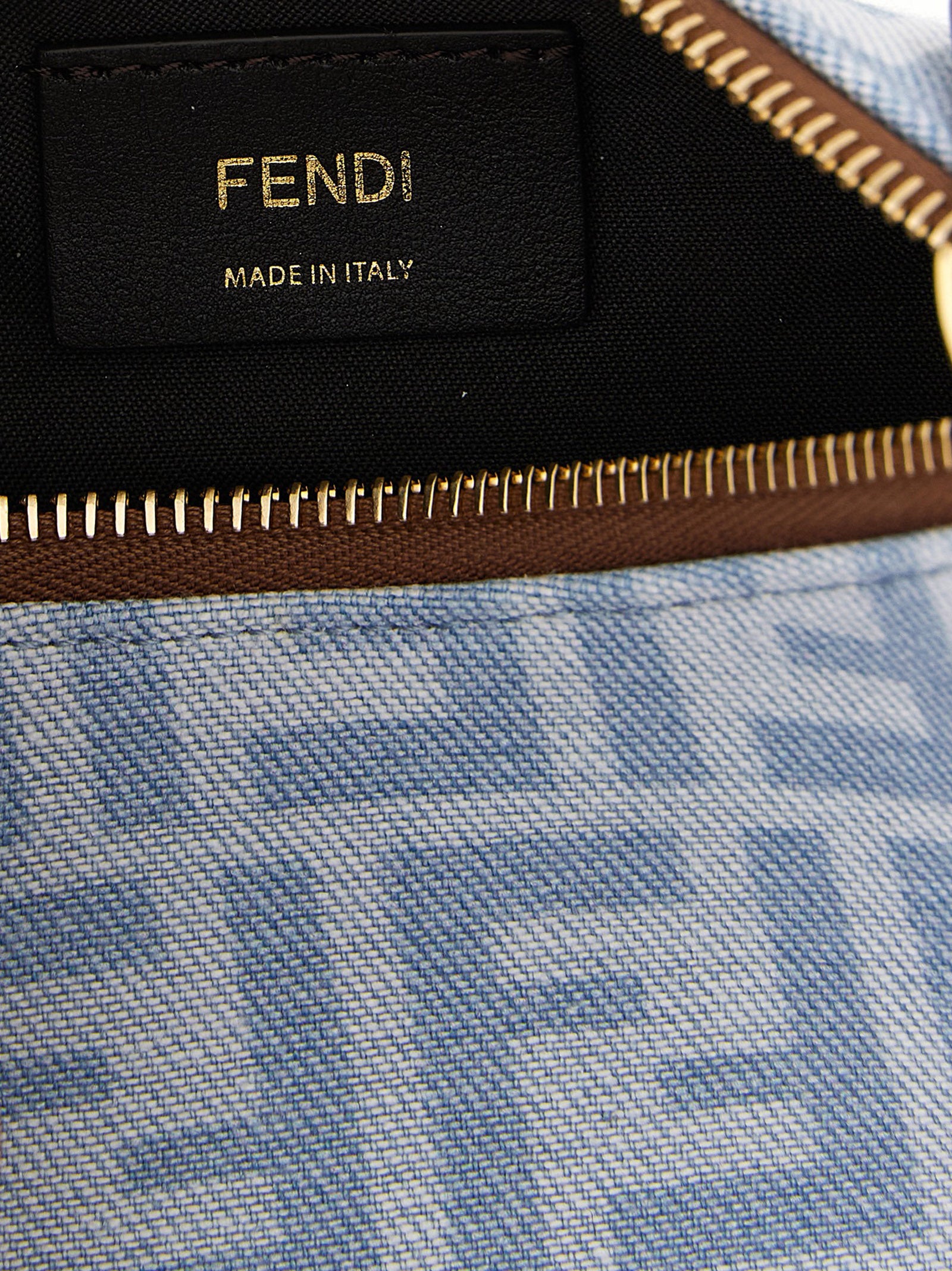 Fendi Blue Fendigraphy Mini Handbag