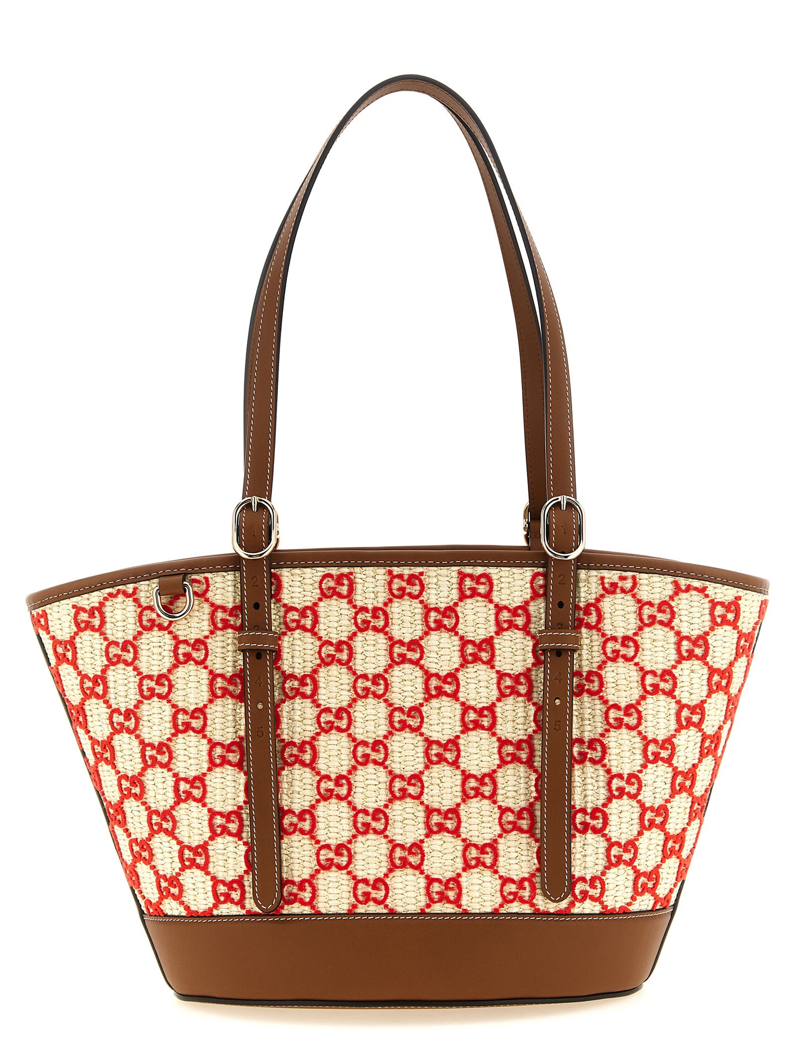 Gucci Woven Fabric Tote Bag
