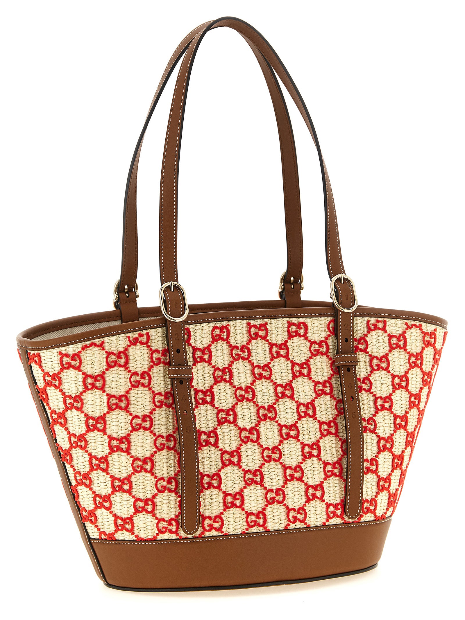 Gucci Woven Fabric Tote Bag