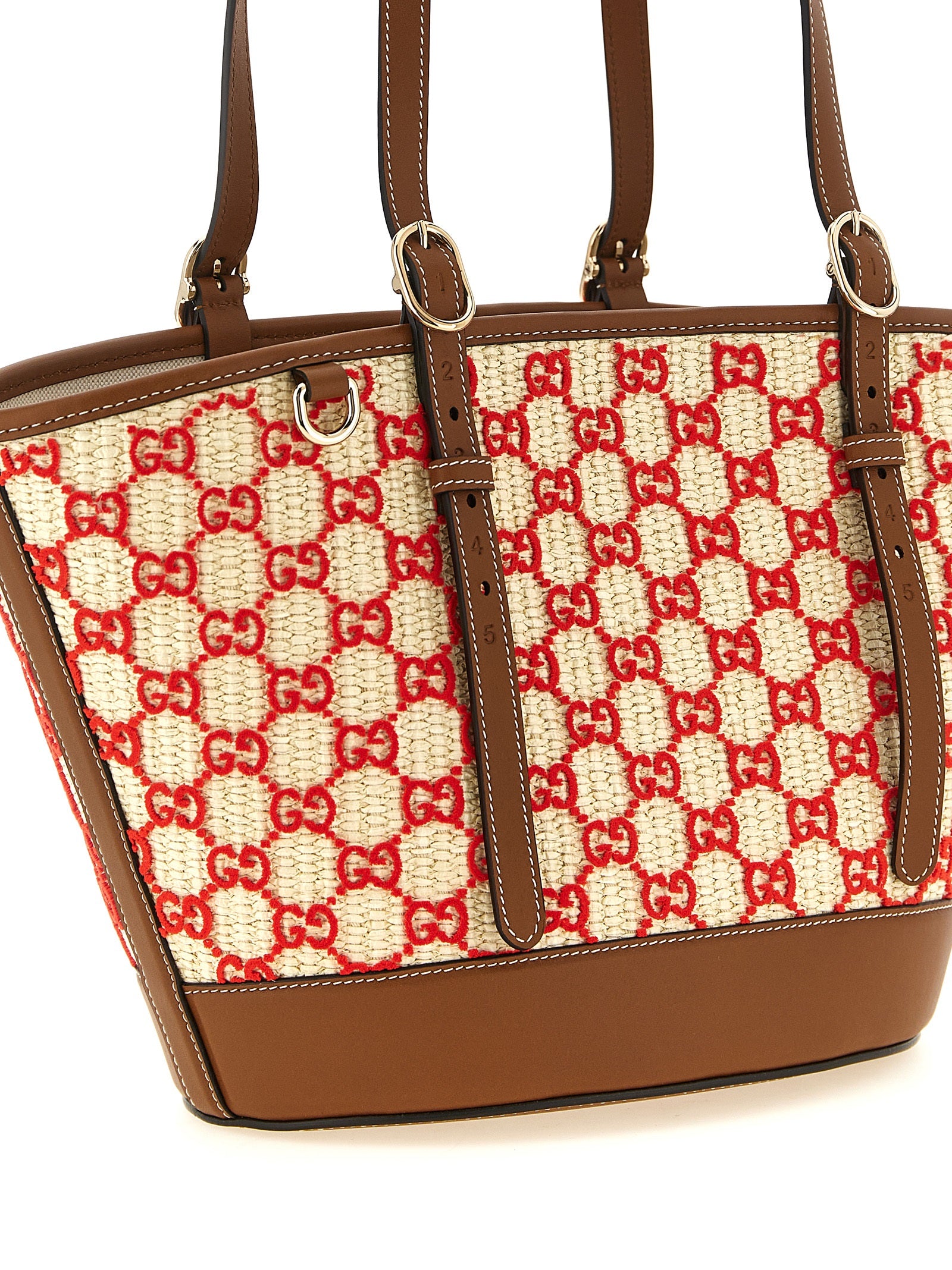 Gucci Woven Fabric Tote Bag