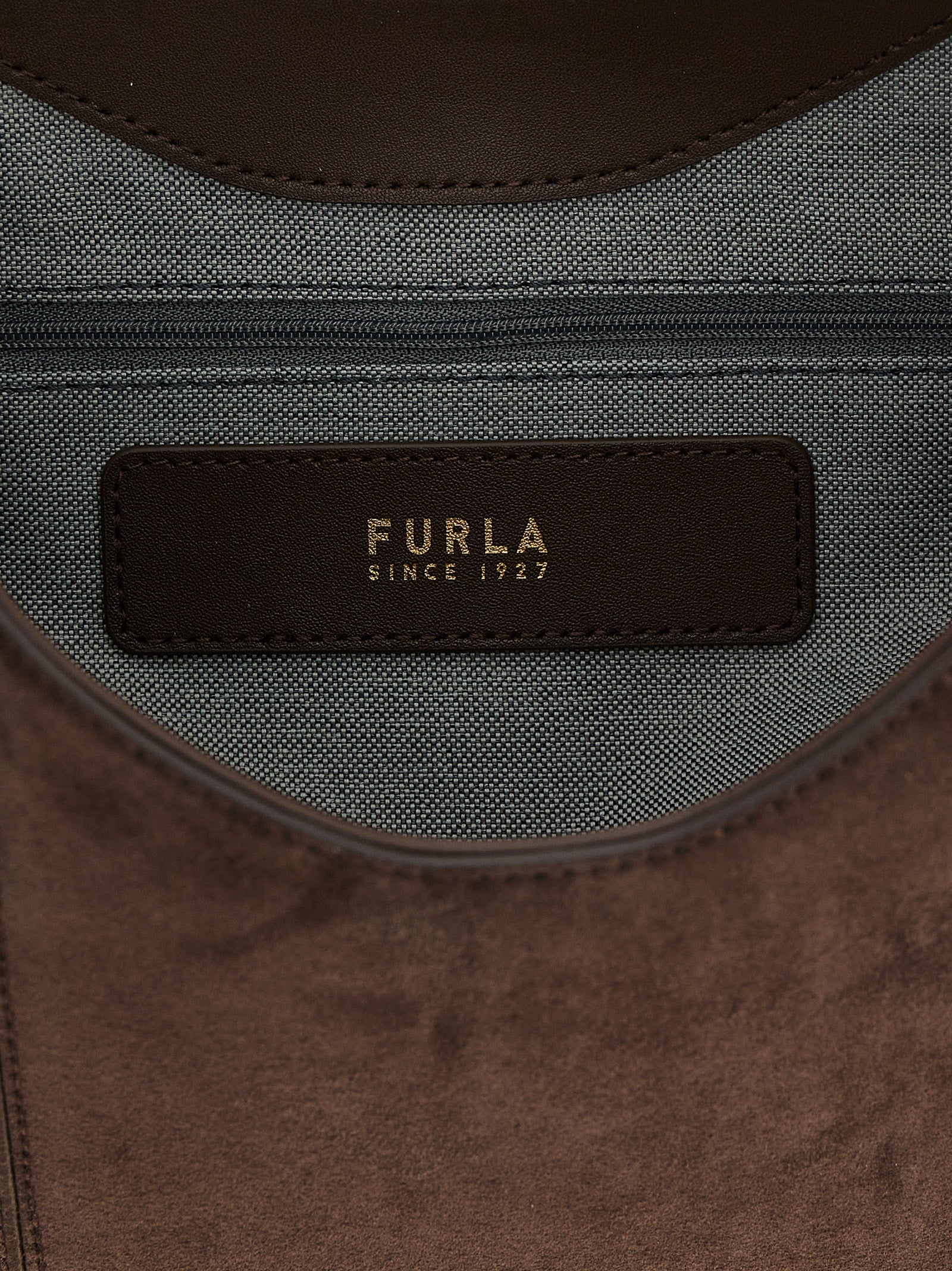 Furla Brown Goccia M Shoulder Bag