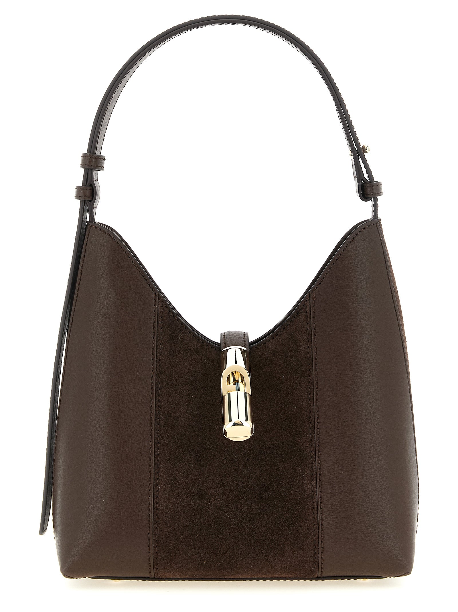 Furla Brown Goccia S Shoulder Bag