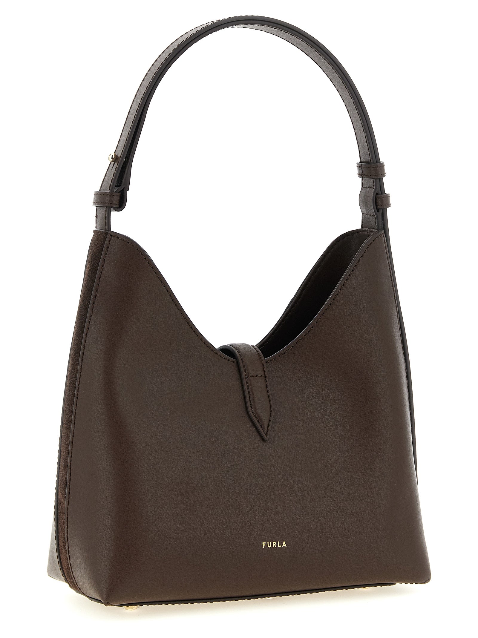 Furla Brown Goccia S Shoulder Bag