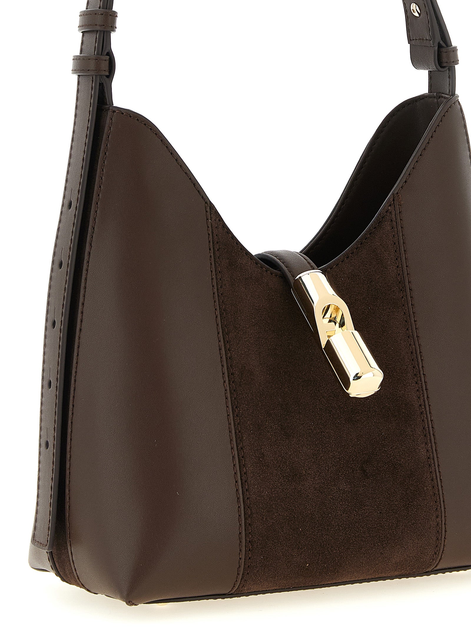 Furla Brown Goccia S Shoulder Bag