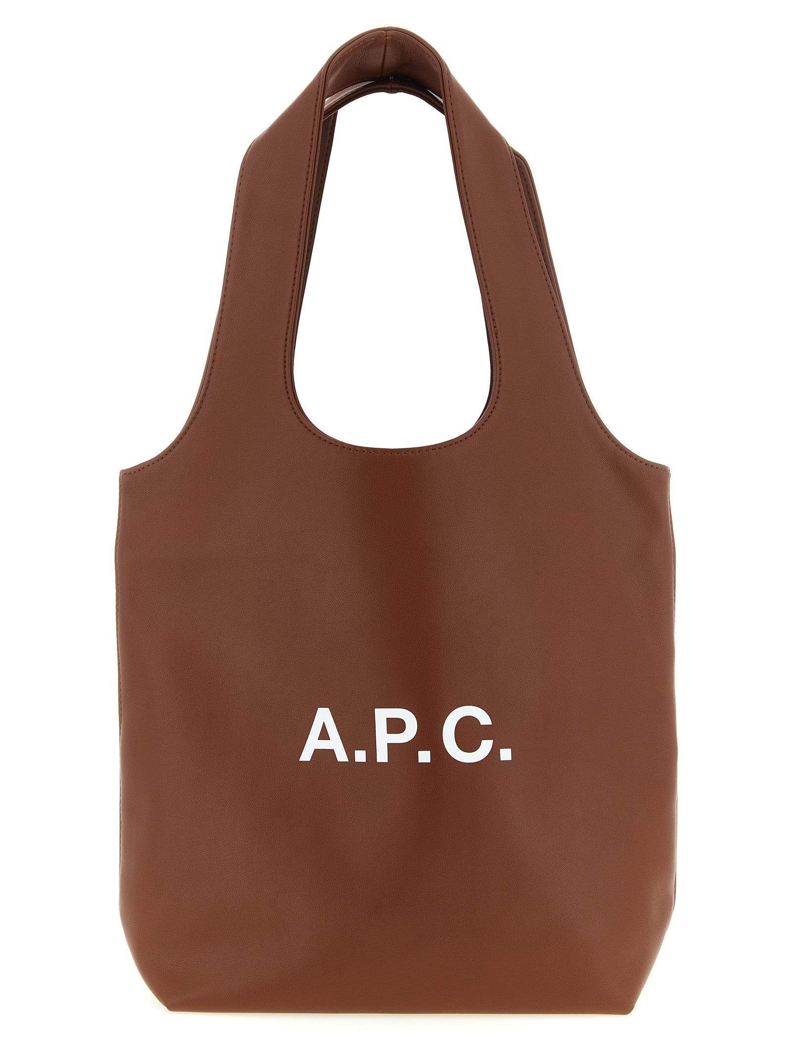 A.P.C. Brown Tote Ninon Small