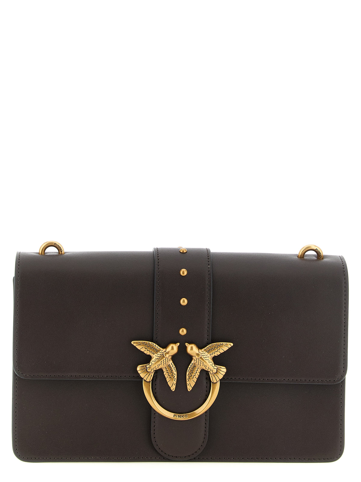 PINKO Brown Love One Classic Crossbody Bag