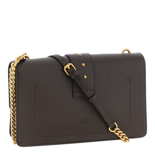 PINKO Love One Classic Crossbody Bag Brown