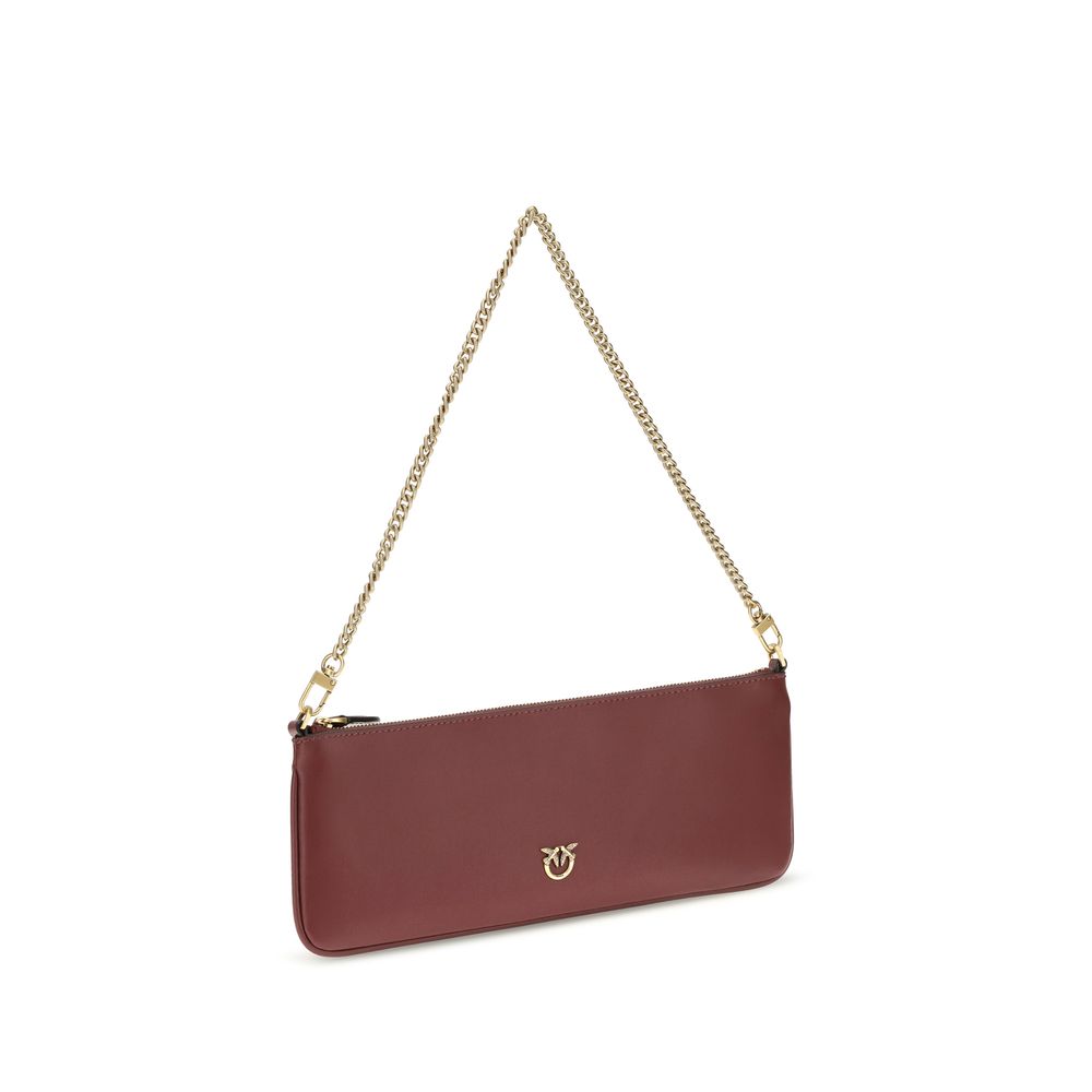 PINKO Bordeaux Horizontal Flat Shoulder Bag