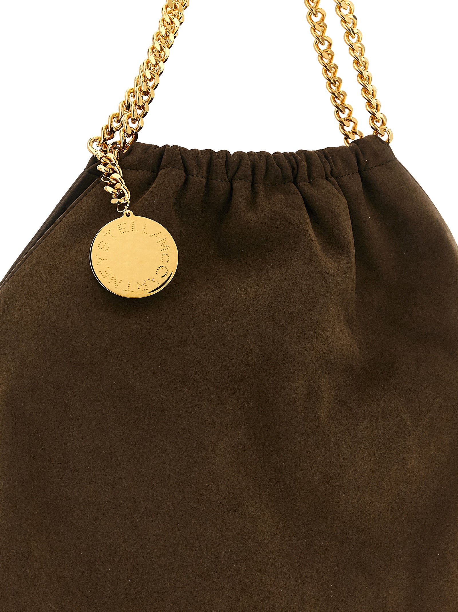 Stella McCartney Brown Falabella Drawstring Shoulder Bag