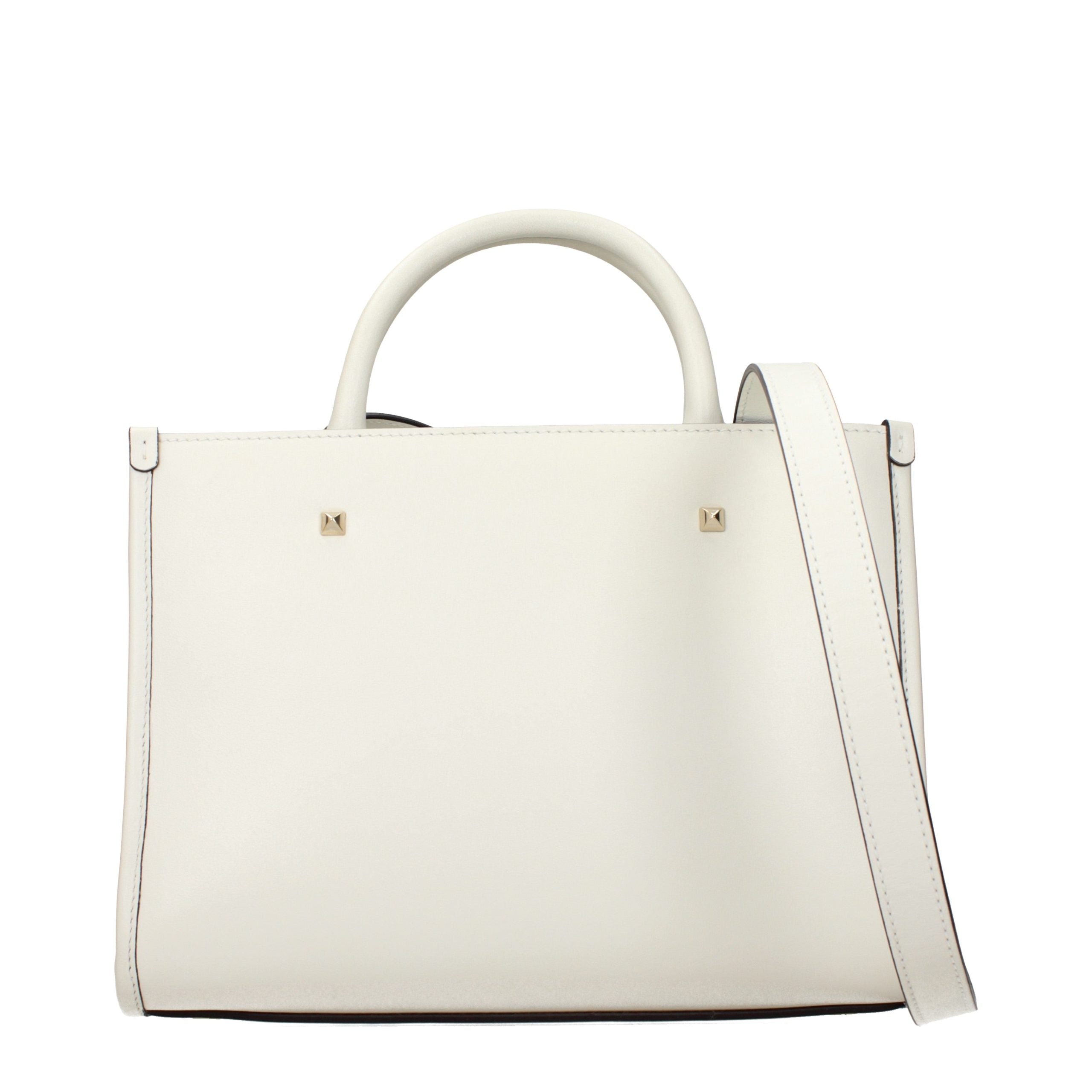 Jimmy Choo White Leather Tote Bag