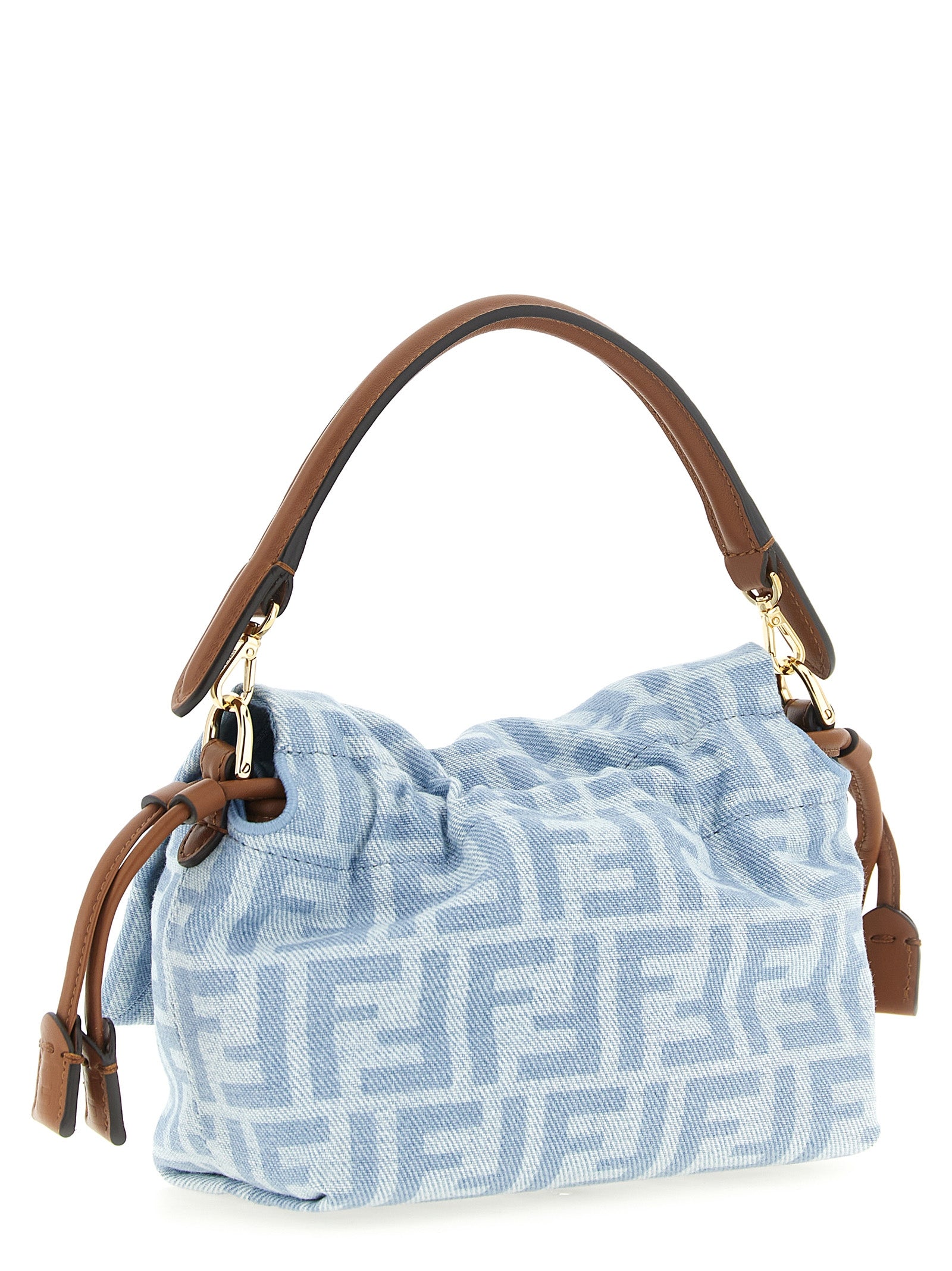 Fendi Blue Mamma Baguette small Handbag
