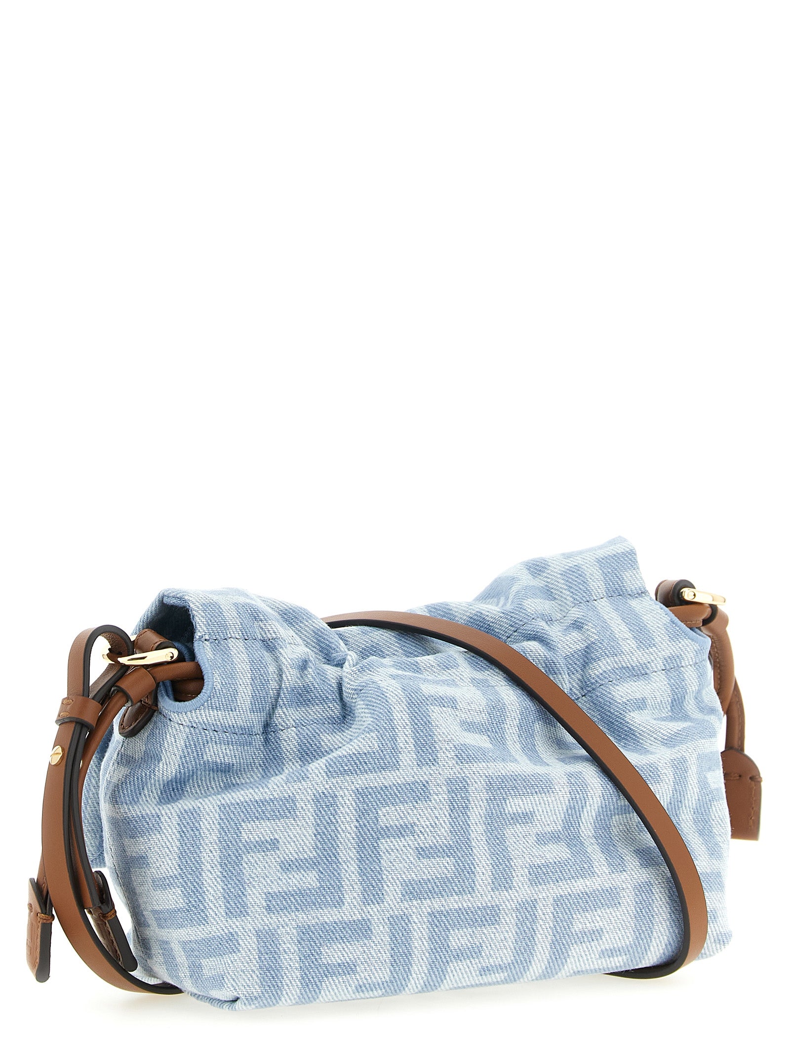 Fendi Blue Mamma Baguette small Handbag