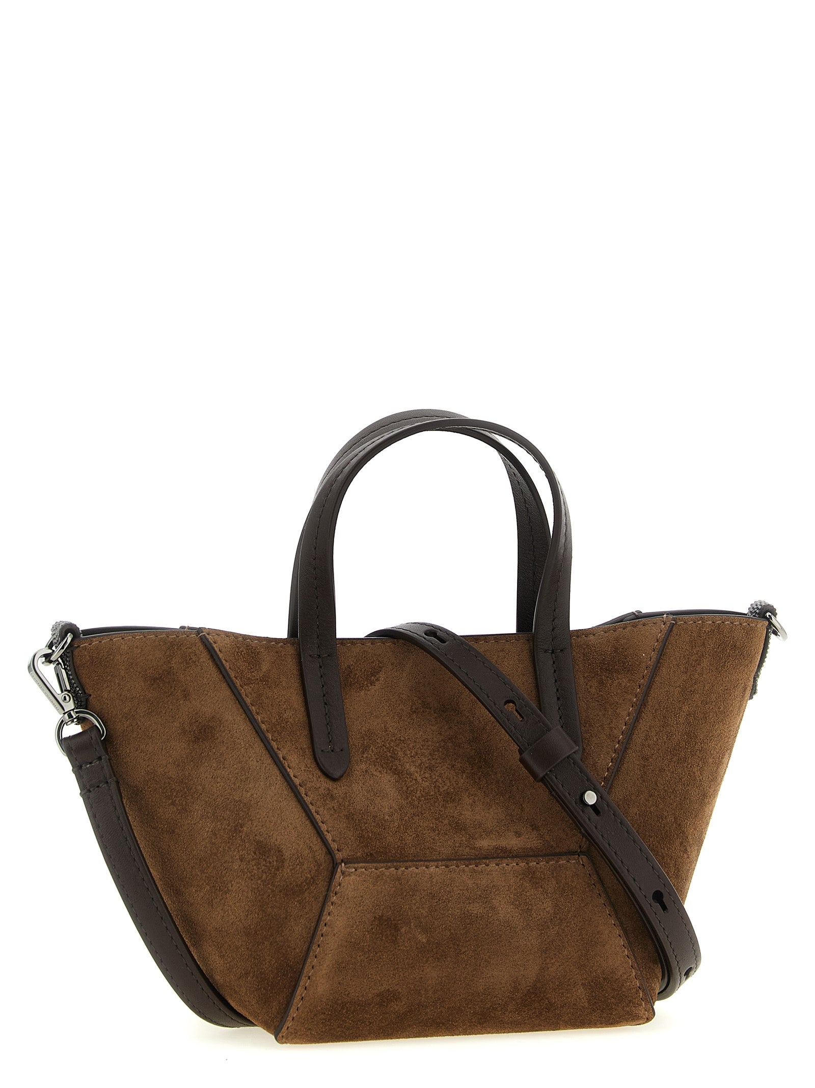 Brunello Cucinelli Brown BC Duo Mini Handbag