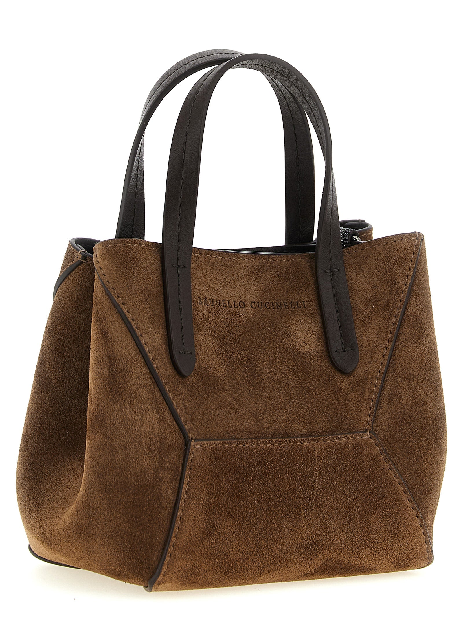 Brunello Cucinelli Brown BC Duo Mini Handbag