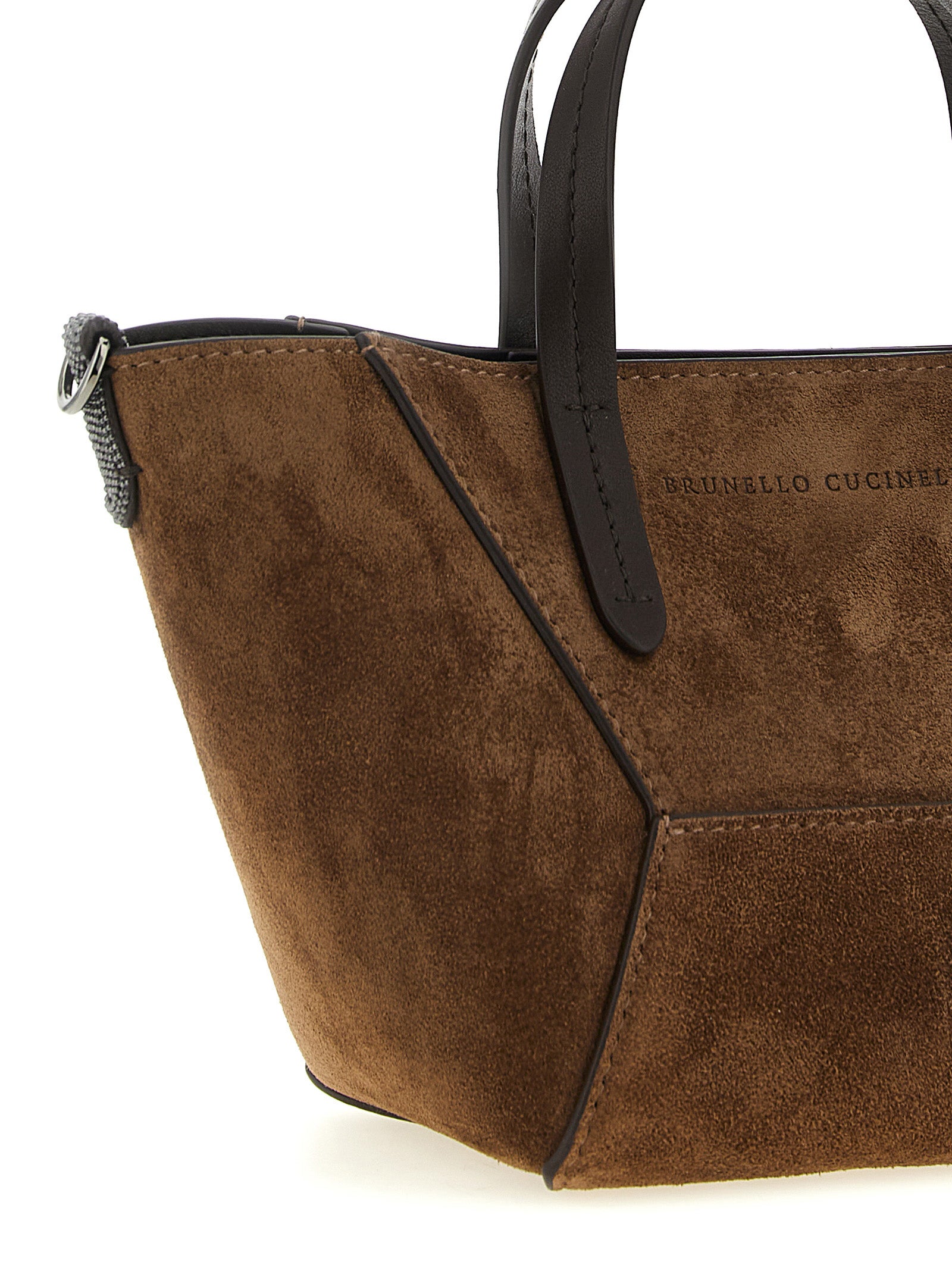Brunello Cucinelli Brown BC Duo Mini Handbag
