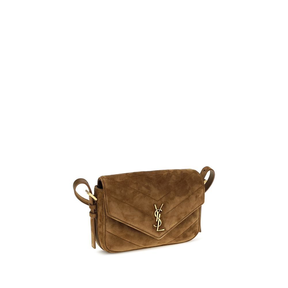 Saint Laurent Brown Small LouLou Shoulder Bag