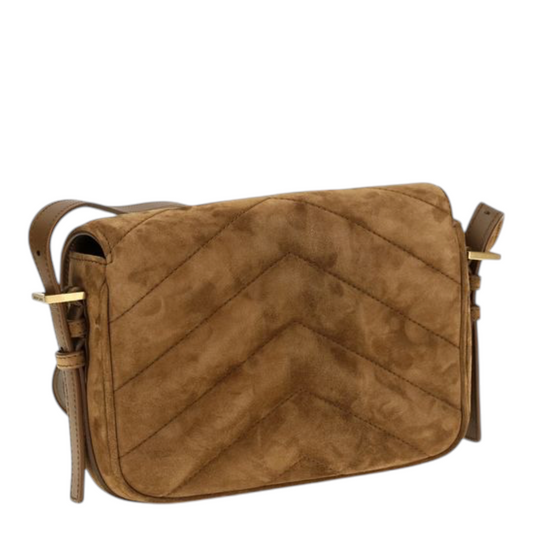 Saint Laurent Small LouLou Shoulder Bag Brown