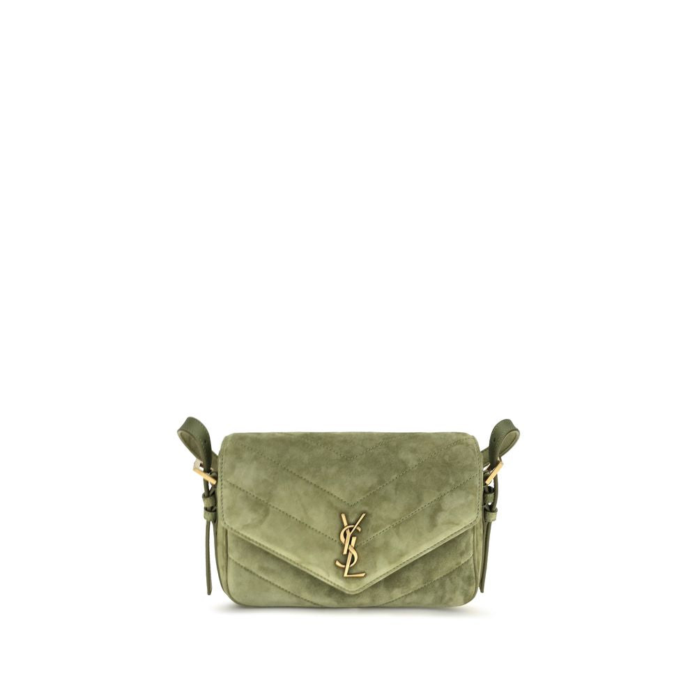 Saint Laurent Green Small LouLou Shoulder Bag