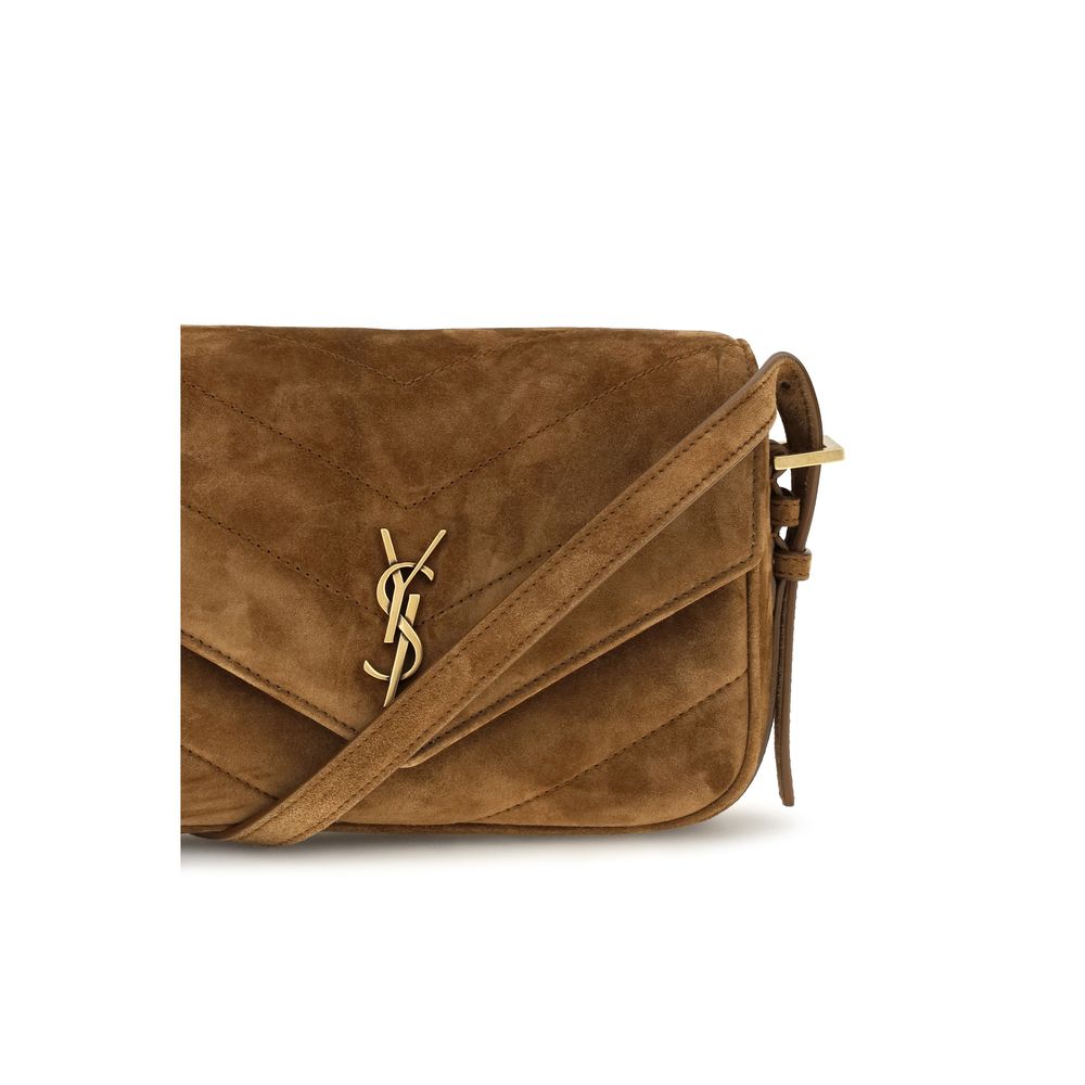 Saint Laurent Brown Small LouLou Shoulder Bag