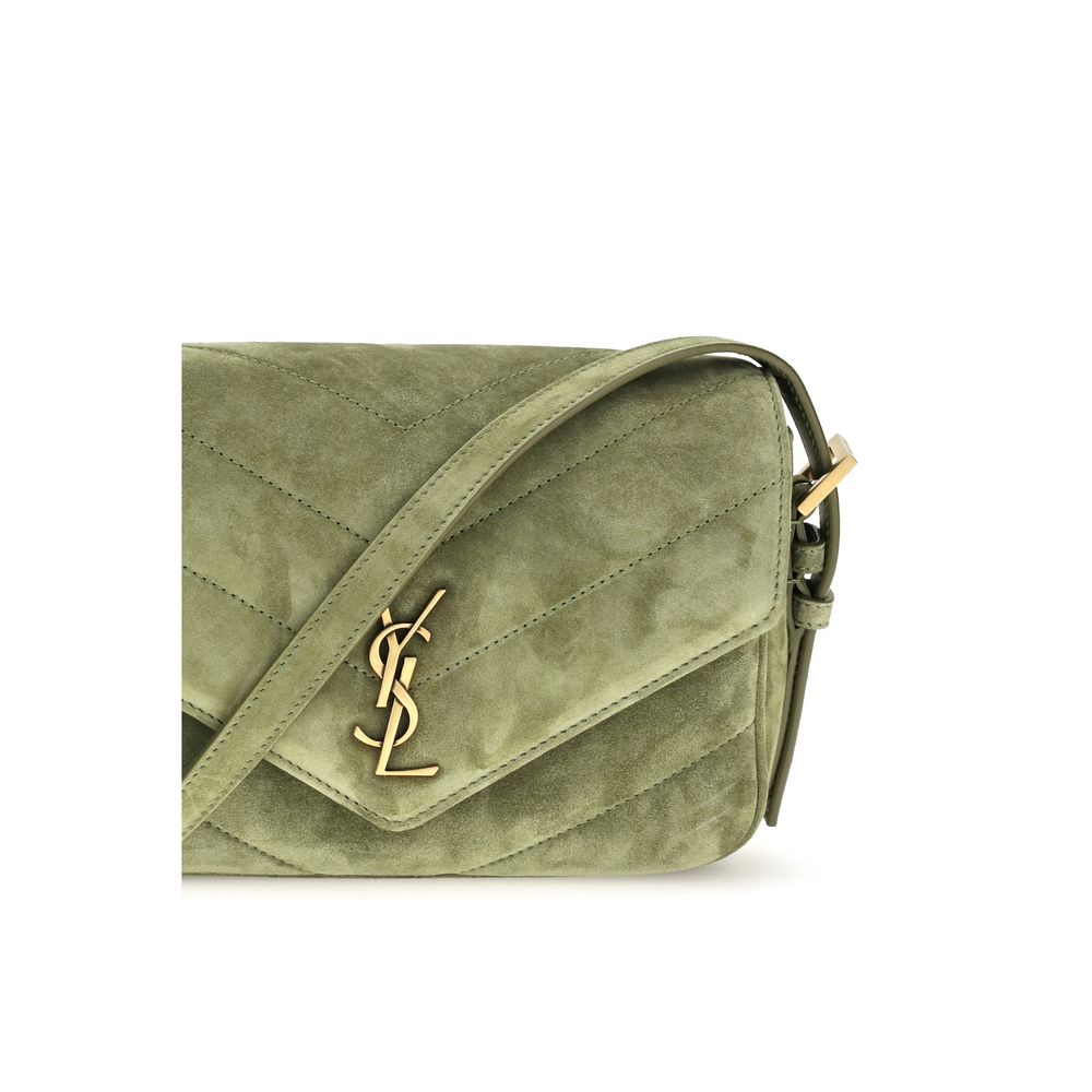 Saint Laurent Green Small LouLou Shoulder Bag