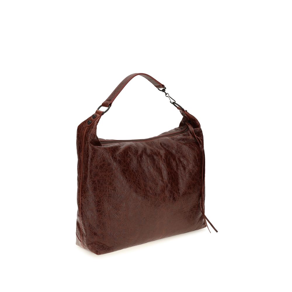 Balenciaga Bordeaux Medium Le City Hobo Bag