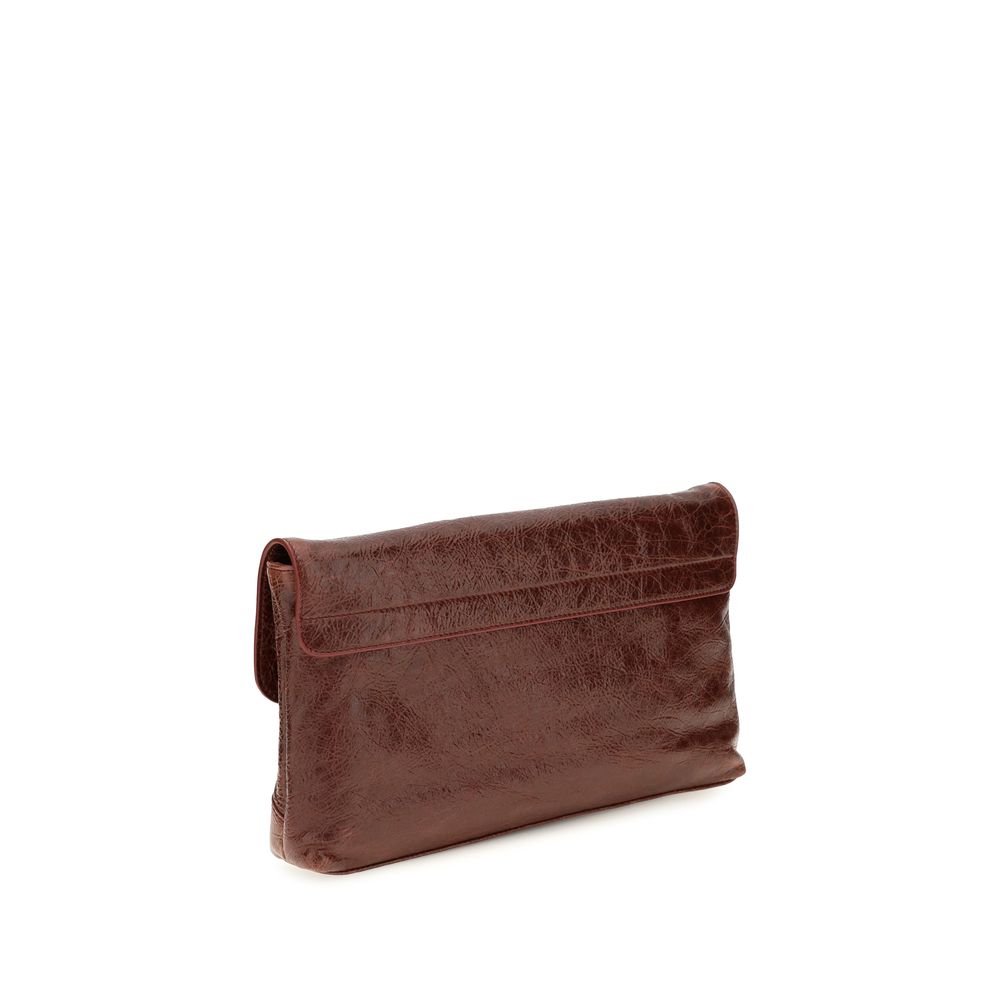 Balenciaga Bordeaux Le City Clutch Bag